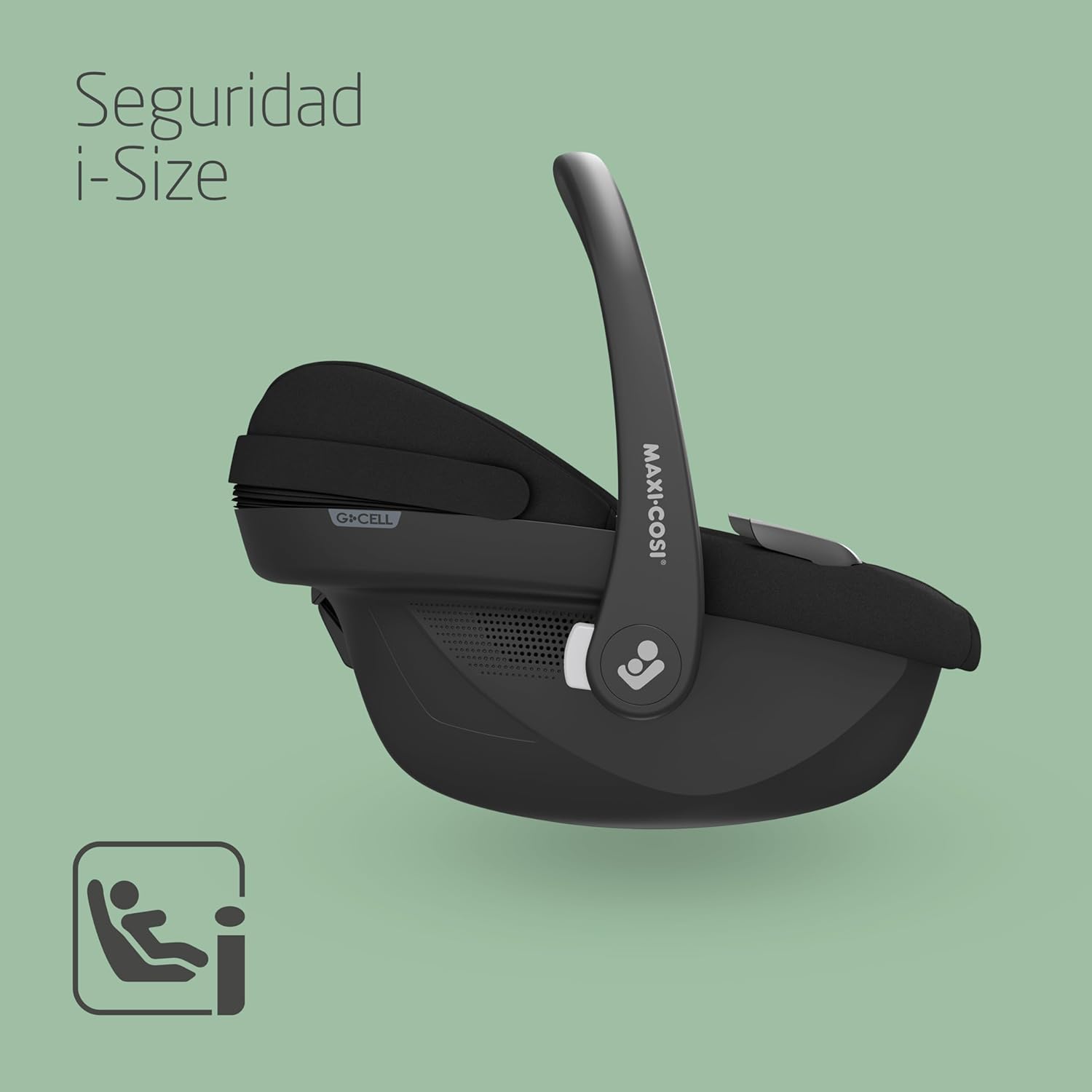Maxi-Cosi Pebble S i-SIze, Silla Coche Bebé, 0-15M, 0-13 kg, 40-83 cm, Silla para Recién Nacido Ligera, Click & Go, Protecció