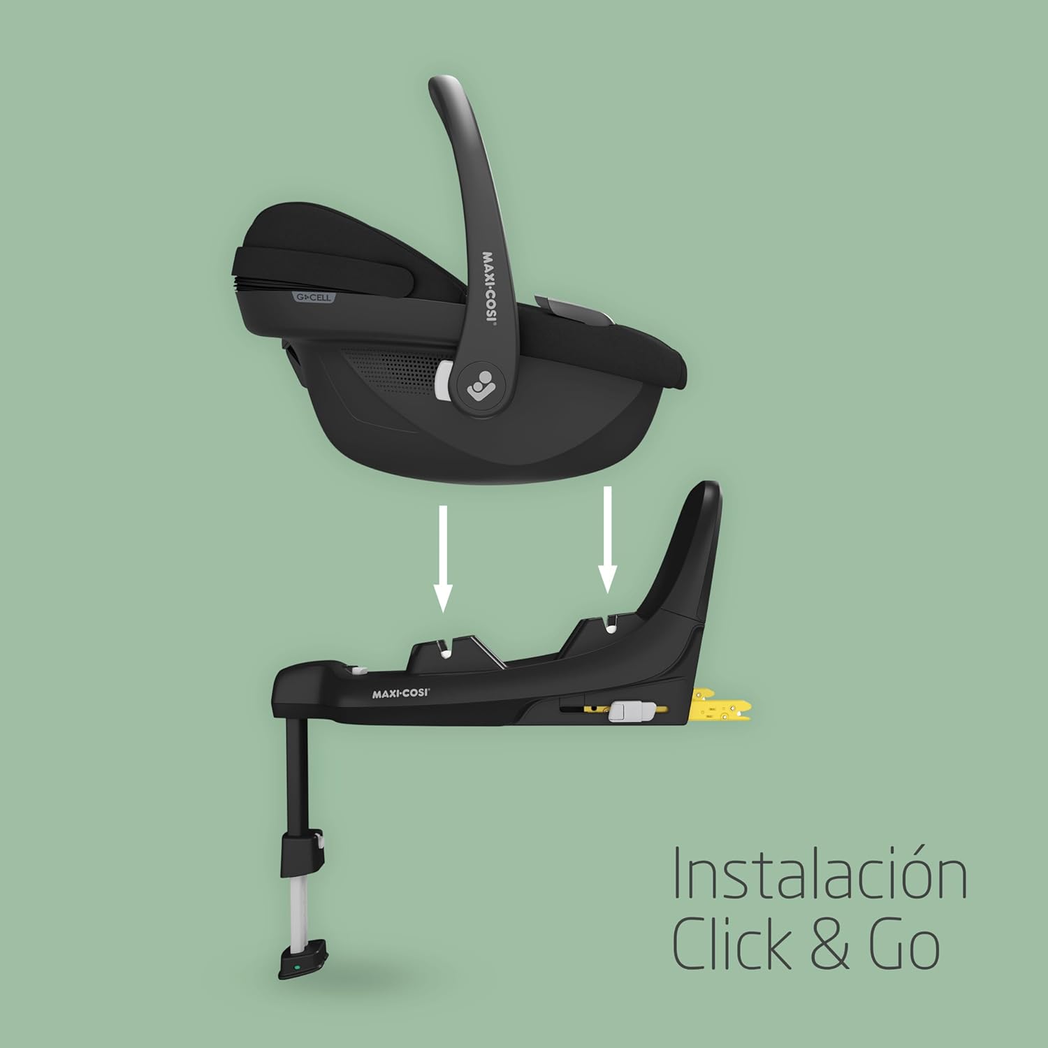 Maxi-Cosi Pebble S i-SIze, Silla Coche Bebé, 0-15M, 0-13 kg, 40-83 cm, Silla para Recién Nacido Ligera, Click & Go, Protecció