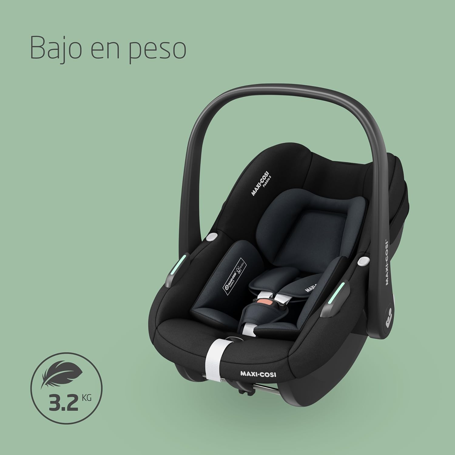 Maxi-Cosi Pebble S i-SIze, Silla Coche Bebé, 0-15M, 0-13 kg, 40-83 cm, Silla para Recién Nacido Ligera, Click & Go, Protecció