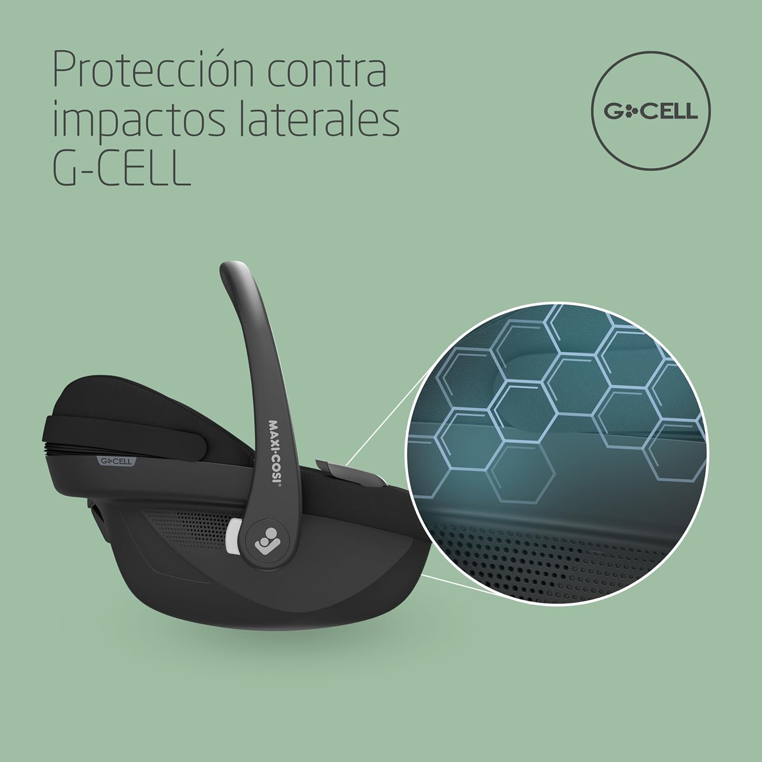 Maxi-Cosi Pebble S i-SIze, Silla Coche Bebé, 0-15M, 0-13 kg, 40-83 cm, Silla para Recién Nacido Ligera, Click & Go, Protecció