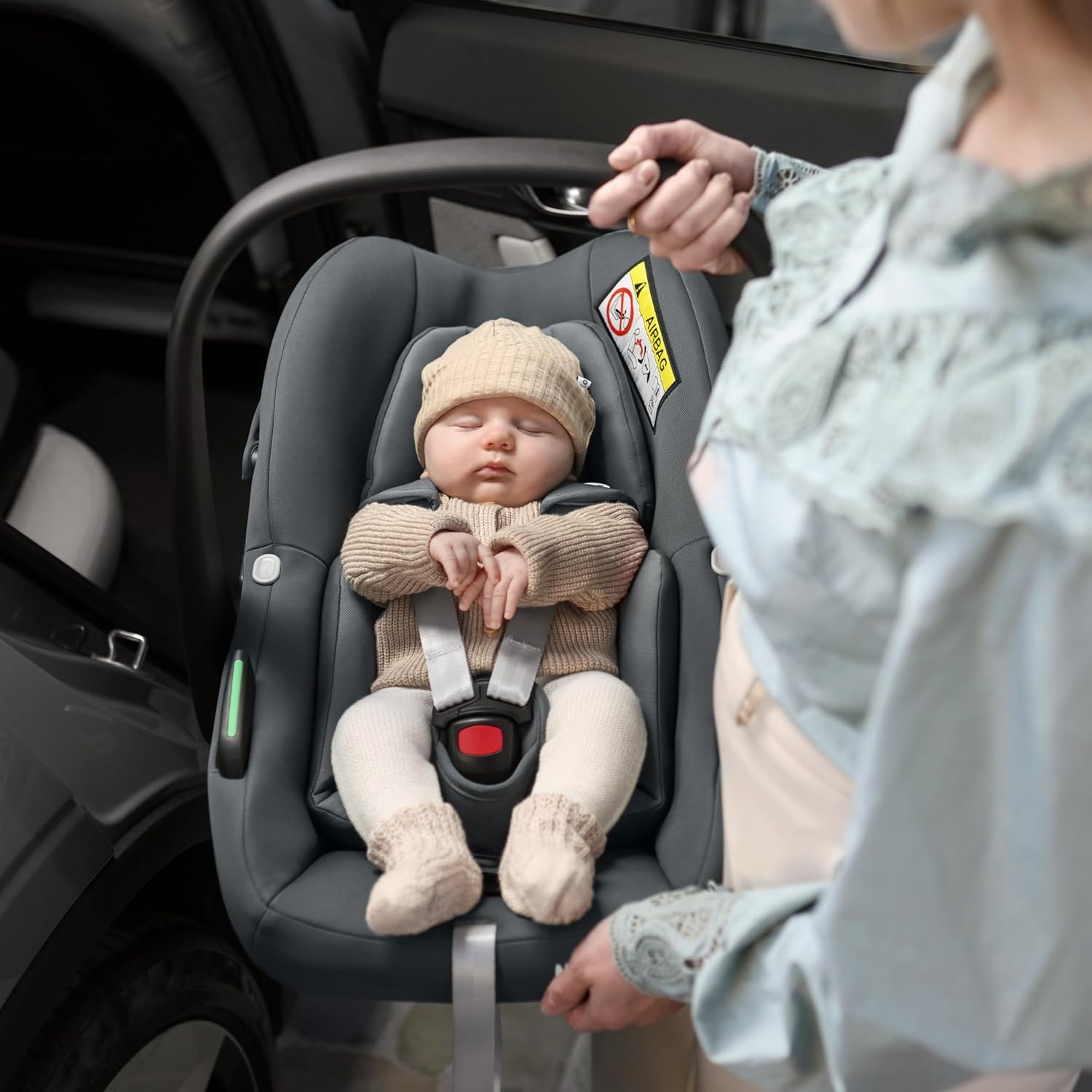 Maxi-Cosi Pebble S i-SIze, Silla Coche Bebé, 0-15M, 0-13 kg, 40-83 cm, Silla para Recién Nacido Ligera, Click & Go, Protecció