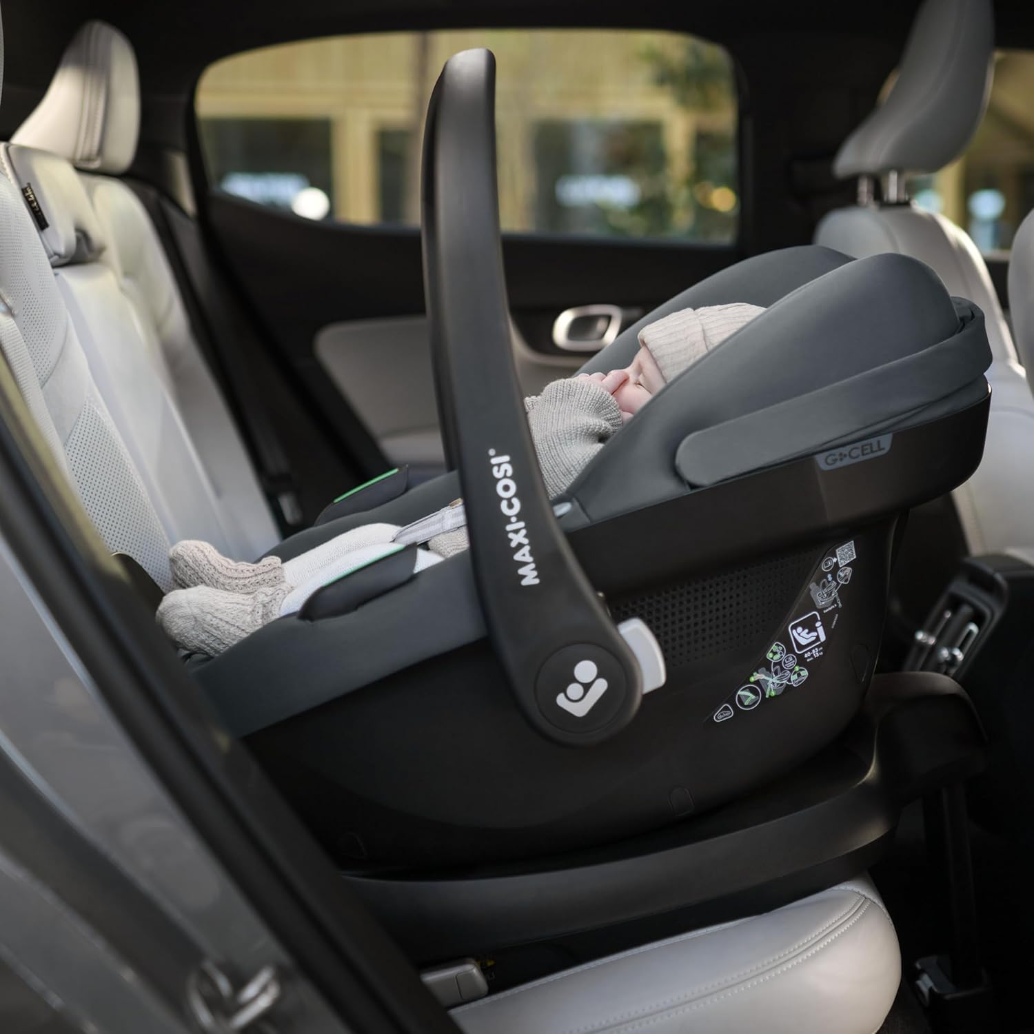 Maxi-Cosi Pebble S i-SIze, Silla Coche Bebé, 0-15M, 0-13 kg, 40-83 cm, Silla para Recién Nacido Ligera, Click & Go, Protecció