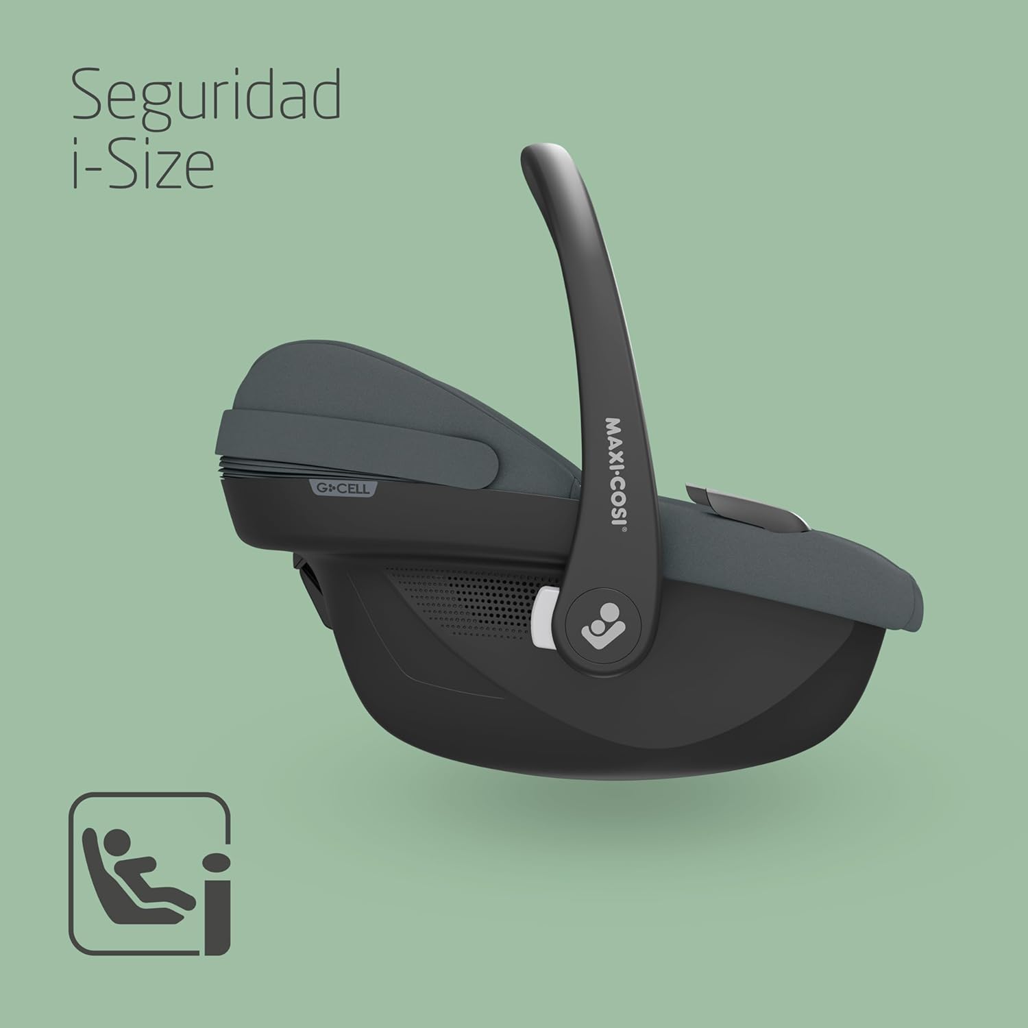 Maxi-Cosi Pebble S i-SIze, Silla Coche Bebé, 0-15M, 0-13 kg, 40-83 cm, Silla para Recién Nacido Ligera, Click & Go, Protecció