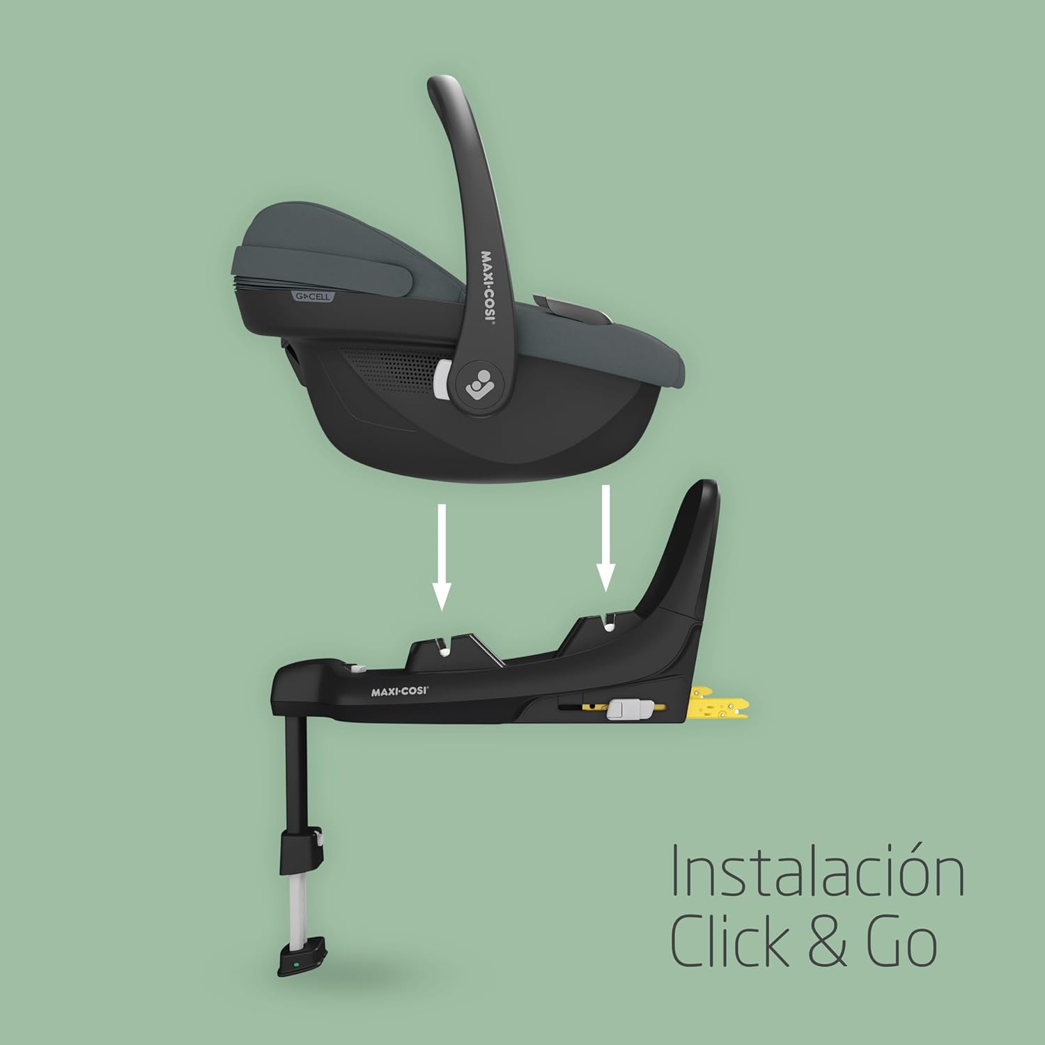 Maxi-Cosi Pebble S i-SIze, Silla Coche Bebé, 0-15M, 0-13 kg, 40-83 cm, Silla para Recién Nacido Ligera, Click & Go, Protecció