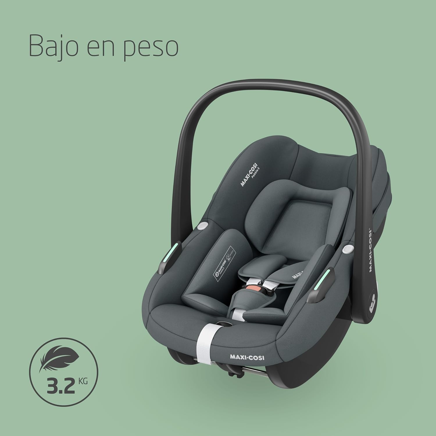 Maxi-Cosi Pebble S i-SIze, Silla Coche Bebé, 0-15M, 0-13 kg, 40-83 cm, Silla para Recién Nacido Ligera, Click & Go, Protecció
