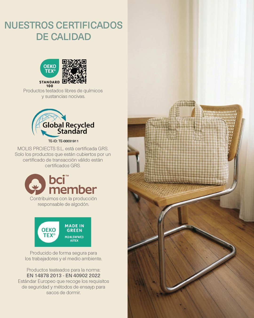 molis&co - Maleta de Viaje Infantil y Bolso Maternidad Hospital - Bolsa Canastilla para Escapadas y Organización - Tejido Sua