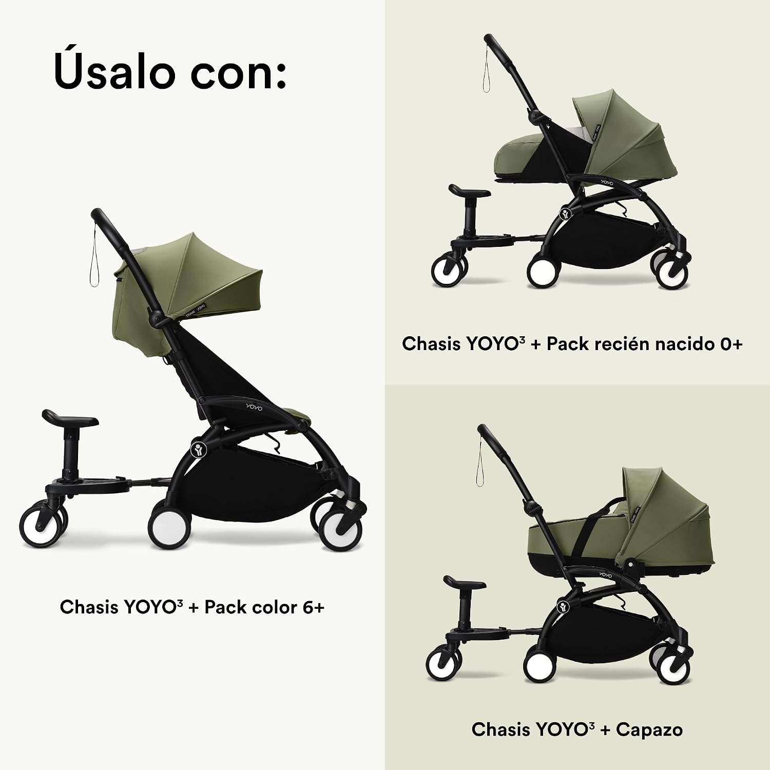 Patinete Stokke YOYO - Para niños de 24 a 48 meses o hasta 20 kg - Fácil de instalar en el cochecito YOYO - imagen 5