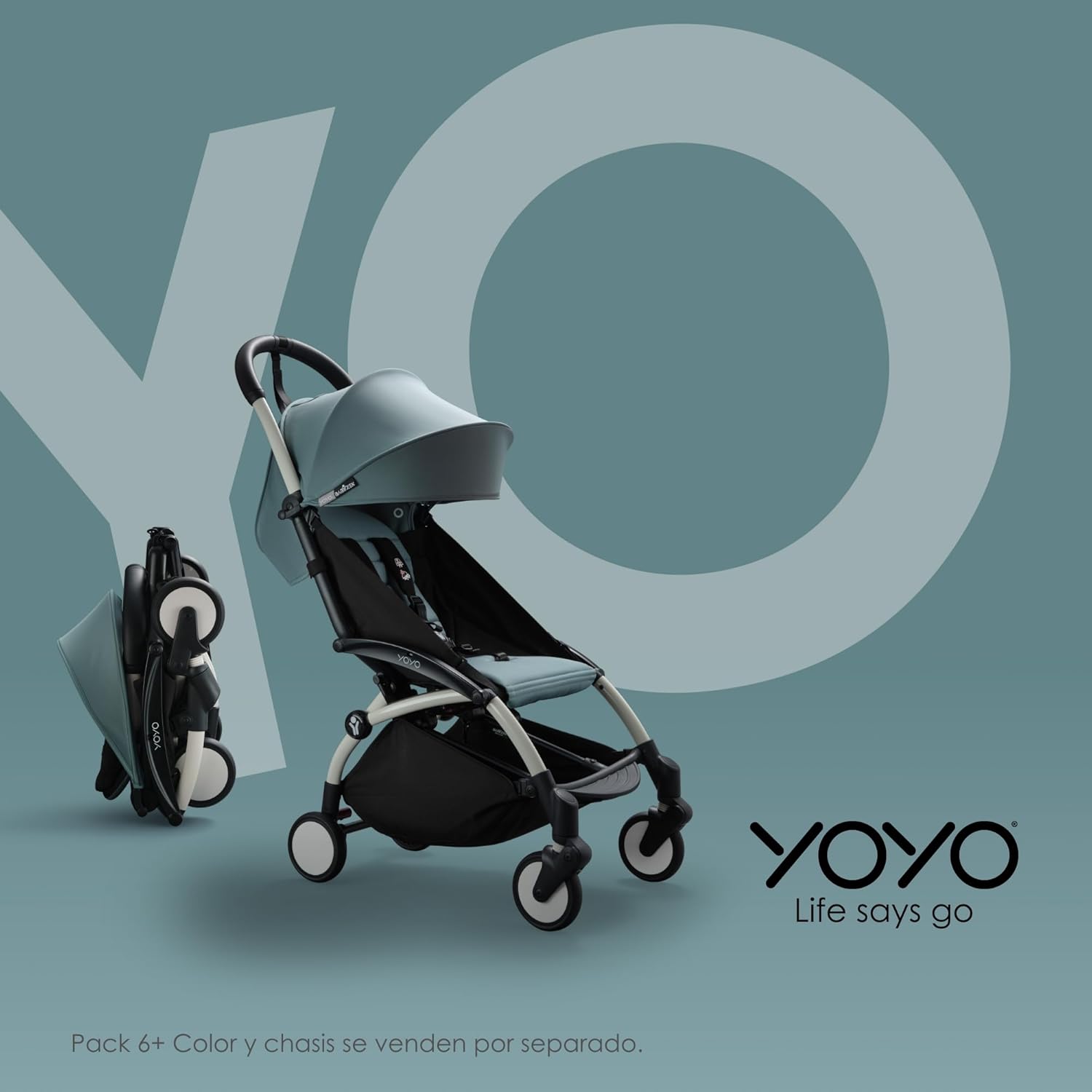 Portavasos BABYZEN YOYO, Negro - Se sujeta a Seis Puntos Diferentes en el Chasis del Cochecito YOYO2 - Adecuado para Padres e