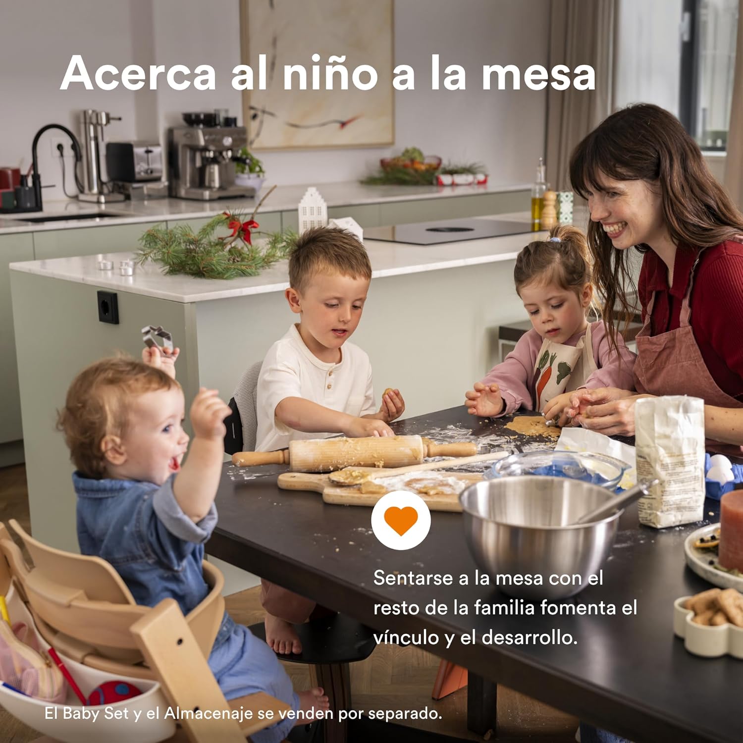 Silla Tripp Trapp de Stokke, Rosa - Silla ajustable, evolutiva para recién nacidos, niños y adultos - Práctica, cómoda y ergo