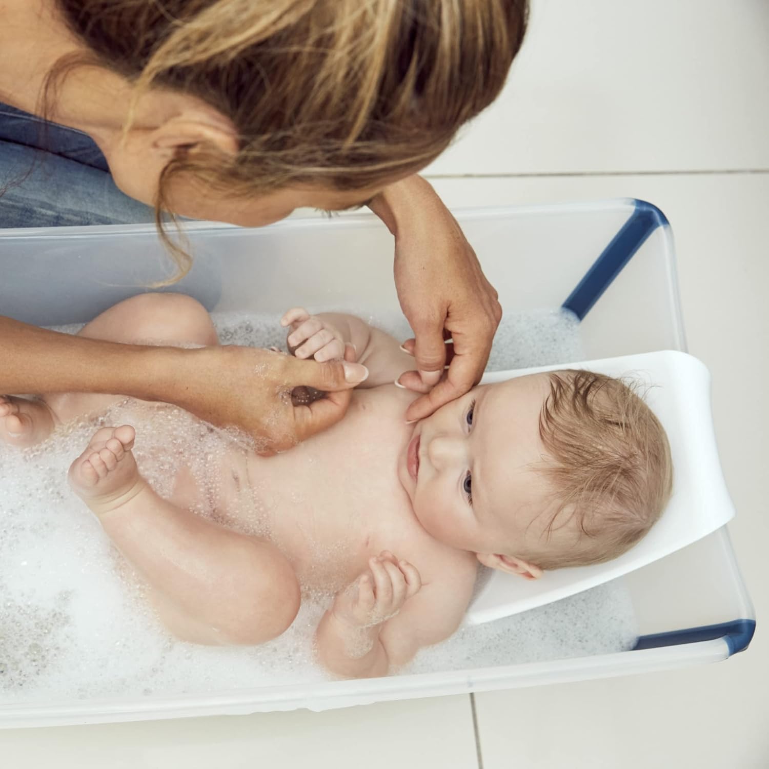 Soporte para recién nacidos Stokke Flexi Bath, Blanco - Para la Bañera plegable Stokke Flexi Bath - Ligero, práctico, cómodo