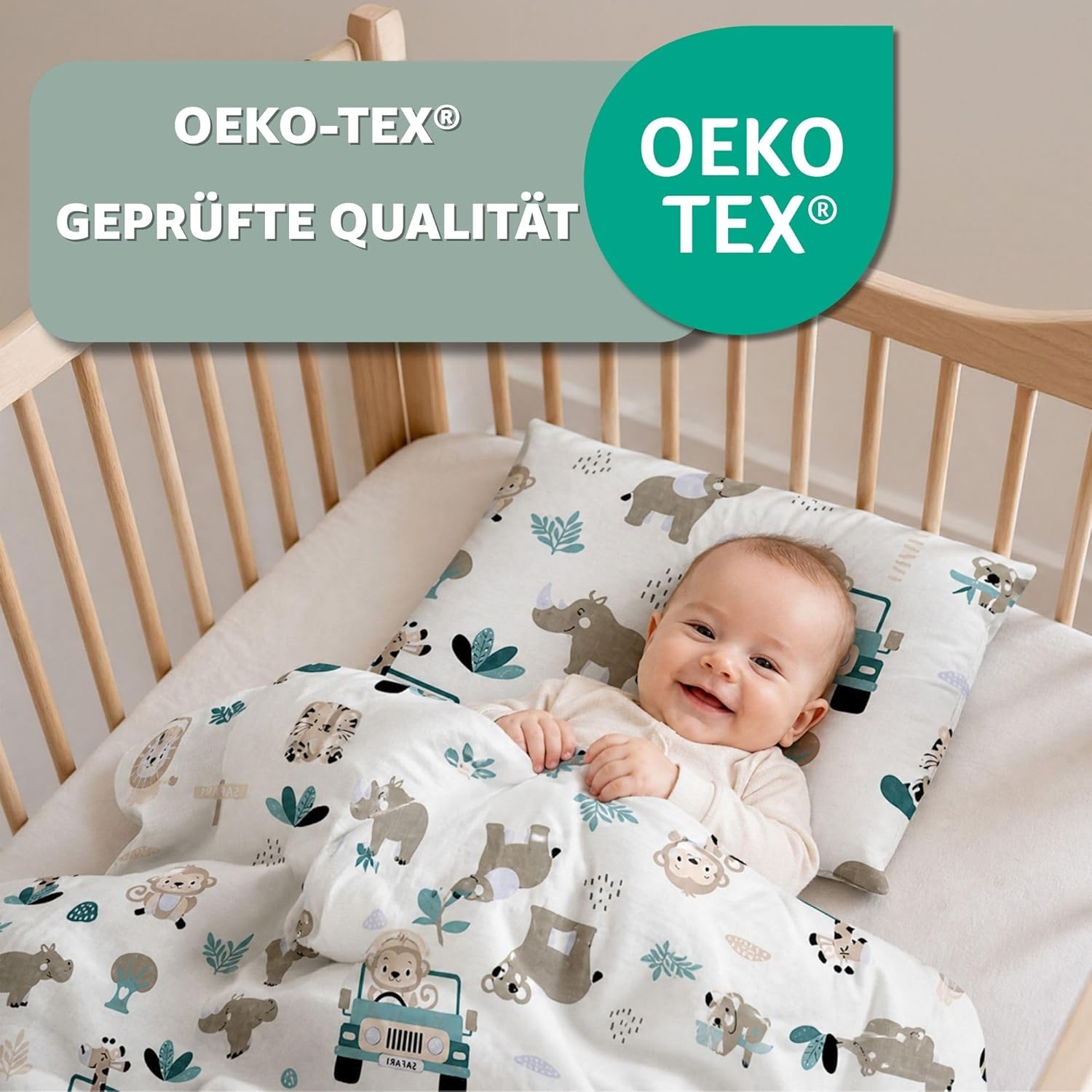 Totsy Baby Funda nordica Infantil 90x120 cm para Cuna 60 - algodón Saco nordico y Cubre de edredon Cama para niños y niñas Ju