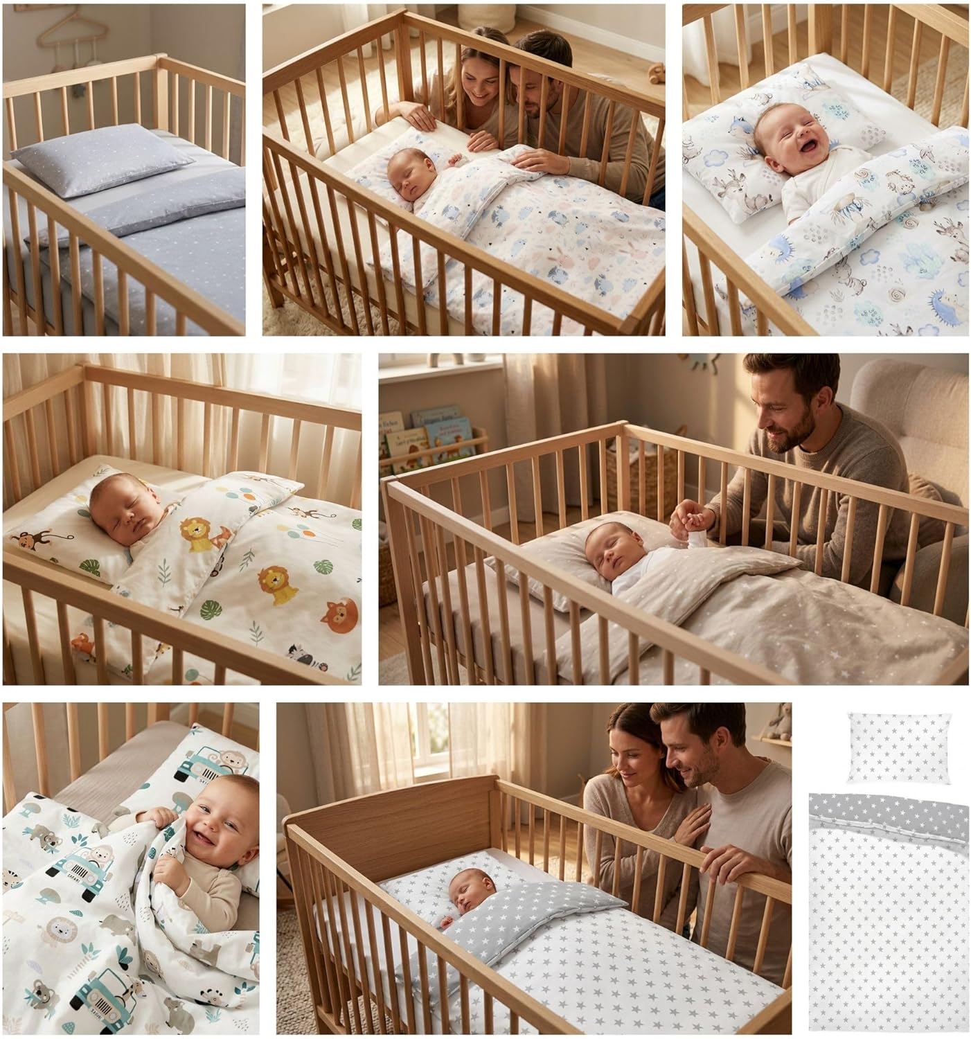 Totsy Baby Funda nordica Infantil 90x120 cm para Cuna 60 - algodón Saco nordico y Cubre de edredon Cama para niños y niñas Ju