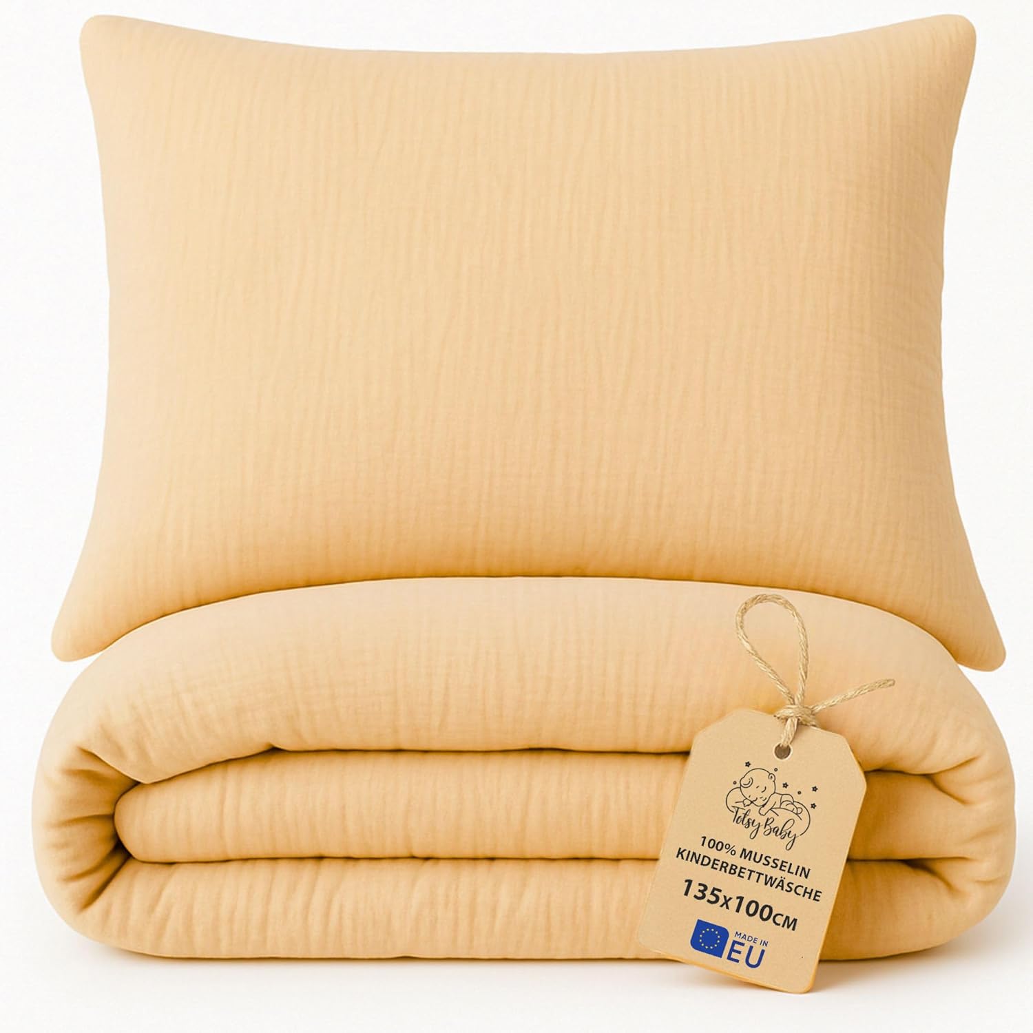 Totsy Baby Muselina Funda nordica Infantil 100x135cm para Cuna 70 - algodón Saco nordico y Cubre de edredon Cama para niños y