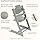 Trona Tripp Trapp de Stokke con Baby Set, Verde Glaciar - Silla ajustable y evolutiva para niños y adultos - Ergonómica & dis