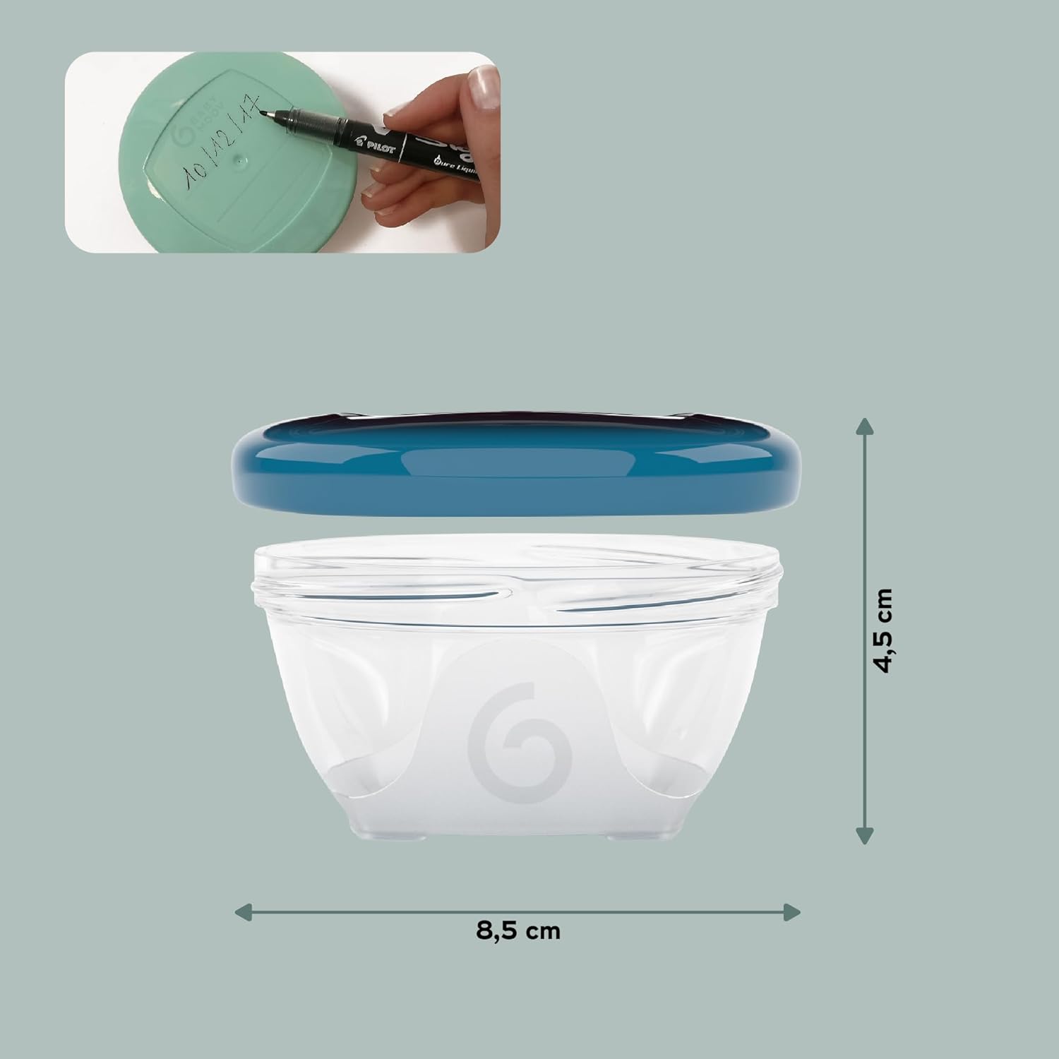 Babymoov Babybols Pack de 4 envases de conservación, tamaño 120 ml - detalle del producto