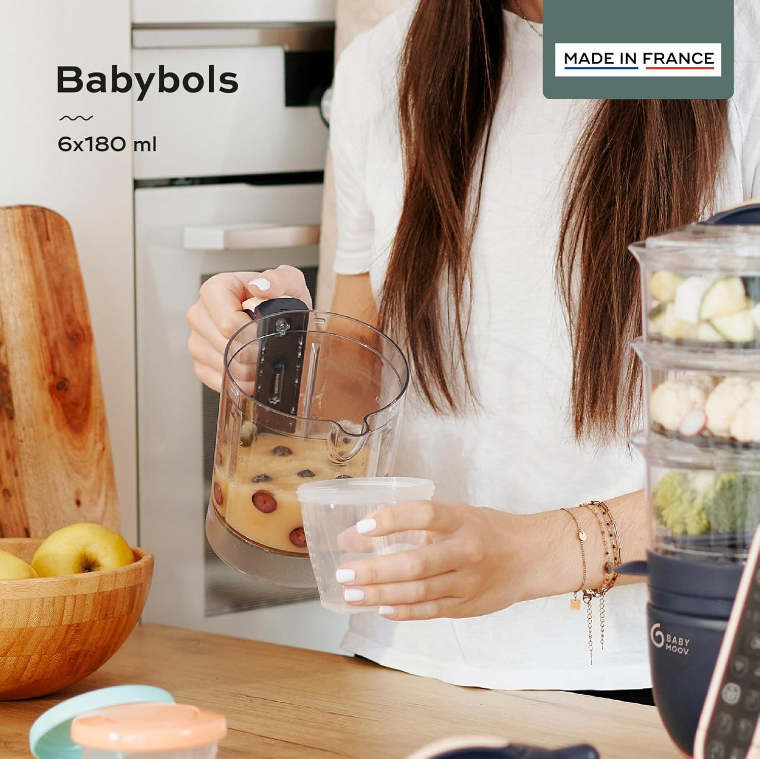 Babymoov Babybols - Pack de 6 contenedores de conservación, 180 ml - vista 3