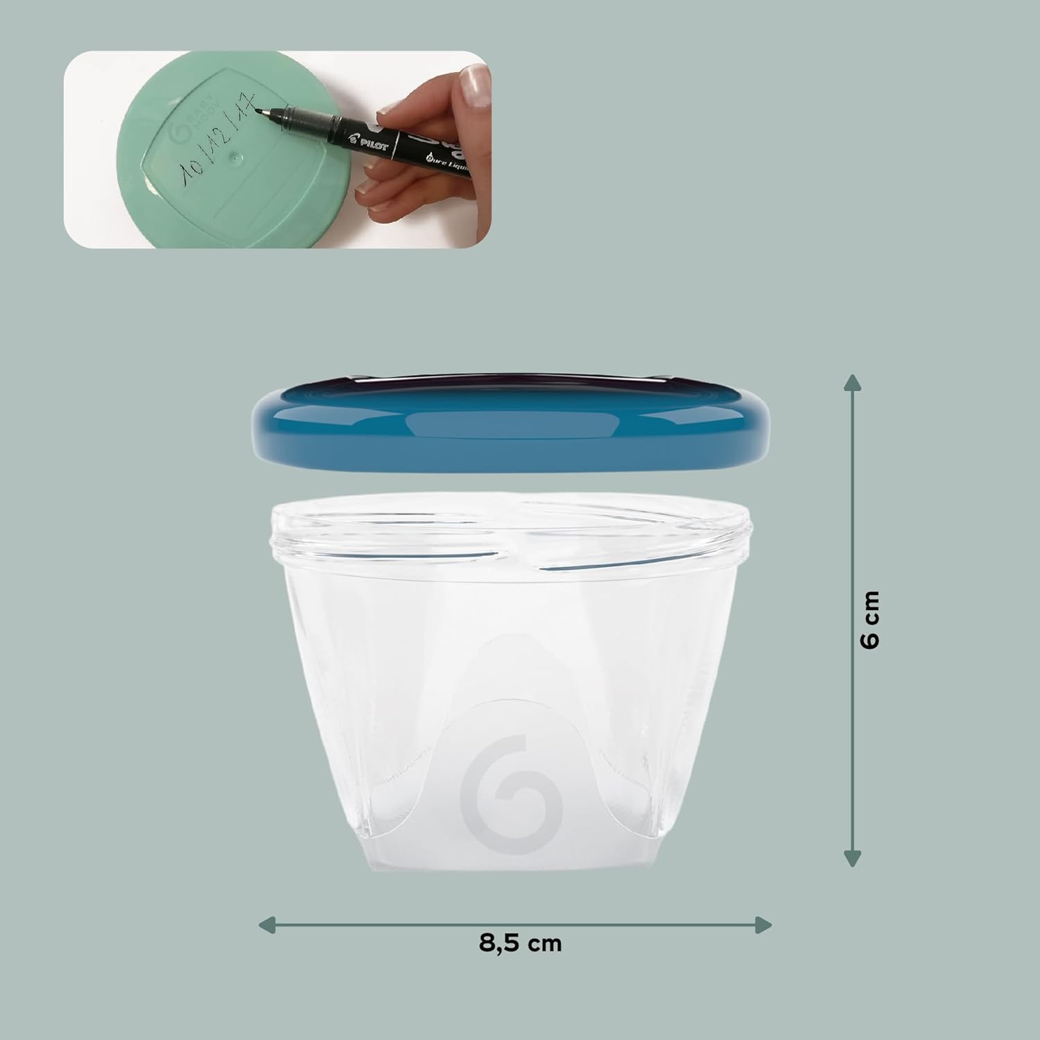 Babymoov Babybols - Pack de 6 contenedores de conservación, 180 ml - imagen 5