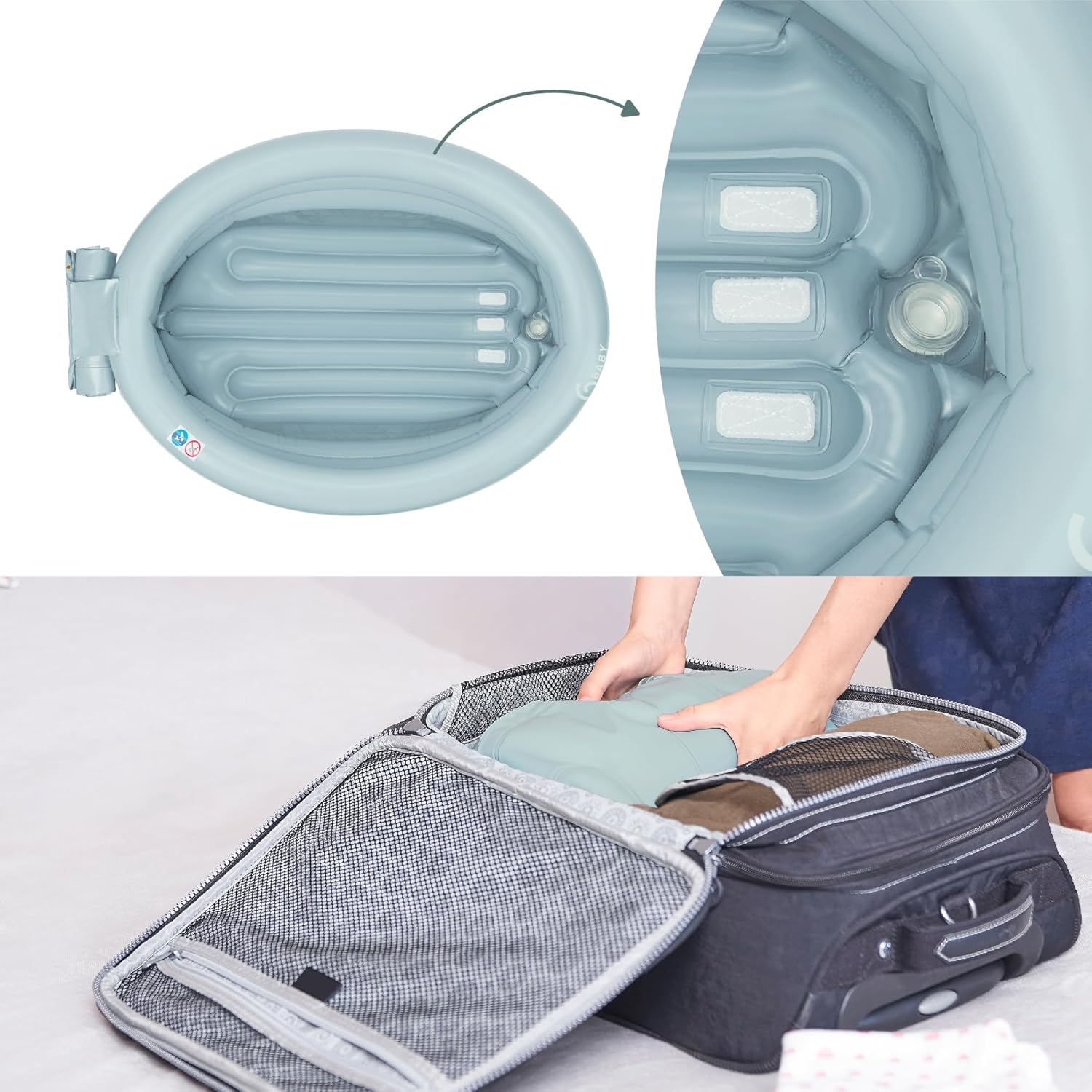 Babymoov Bañera hinchable evolutiva AQUADOTS - vista 7