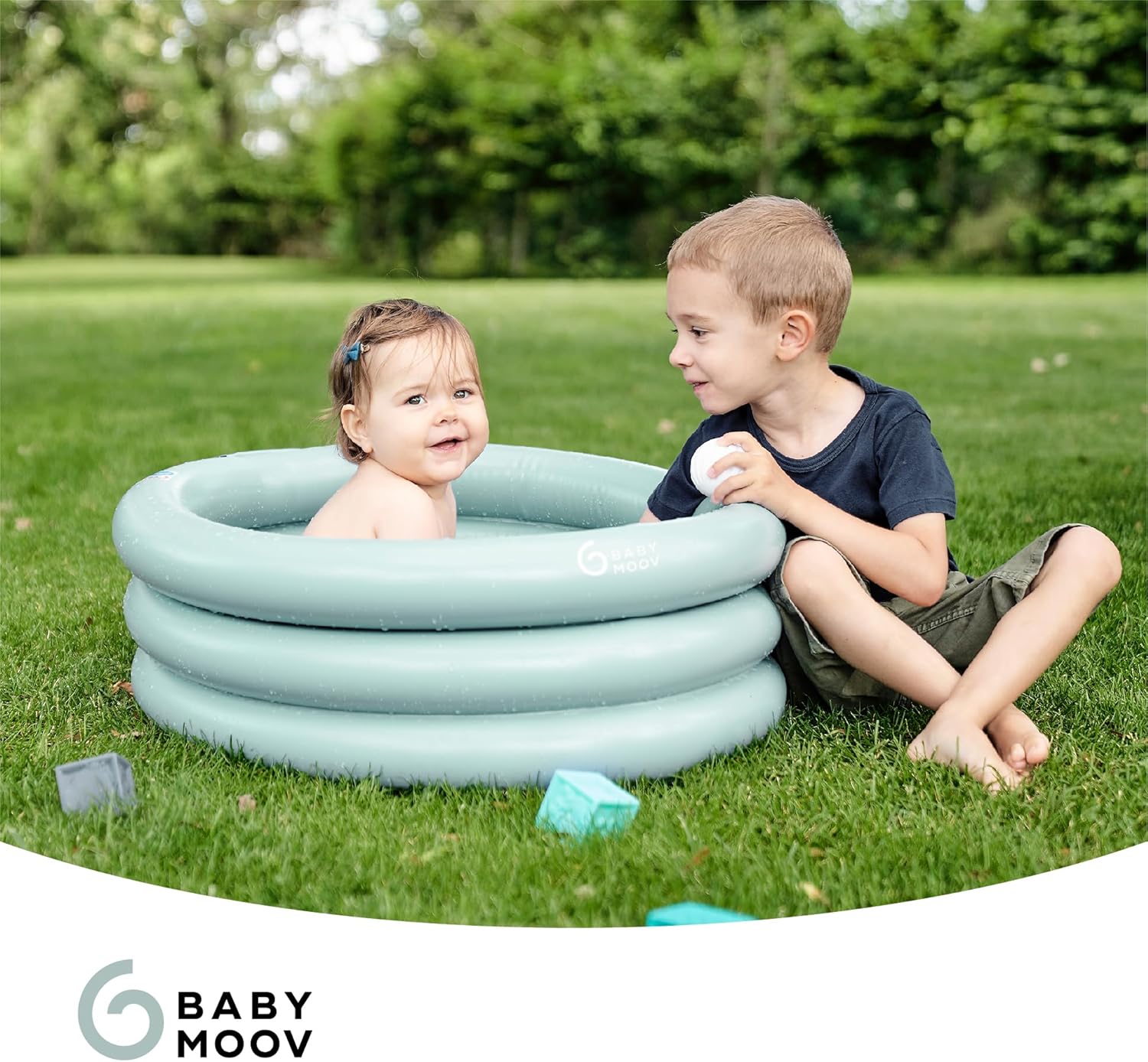 Detalle de Babymoov Bañera hinchable evolutiva AQUADOTS