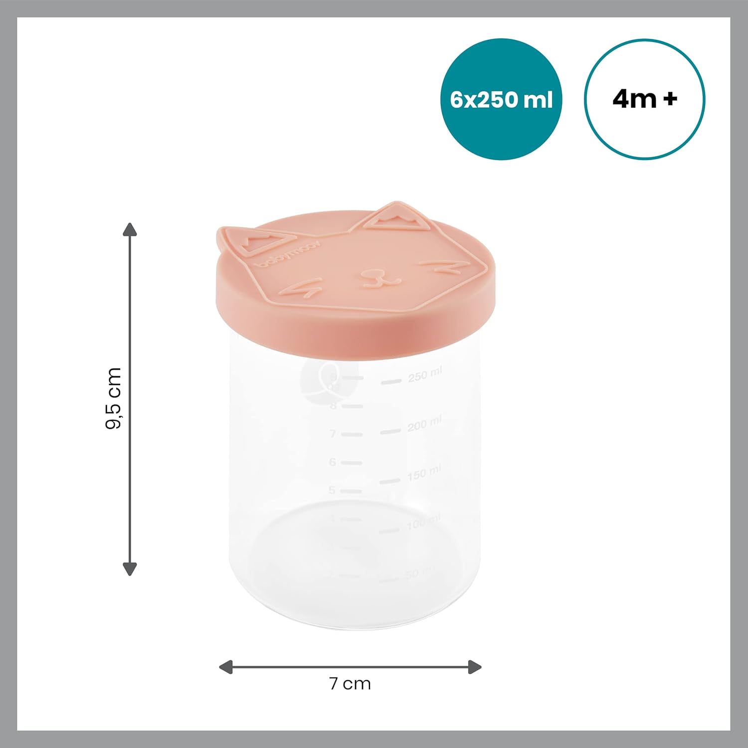 Babymoov ISY BOWLS - 6 botes de conservación de cristal 250ml - vista 7