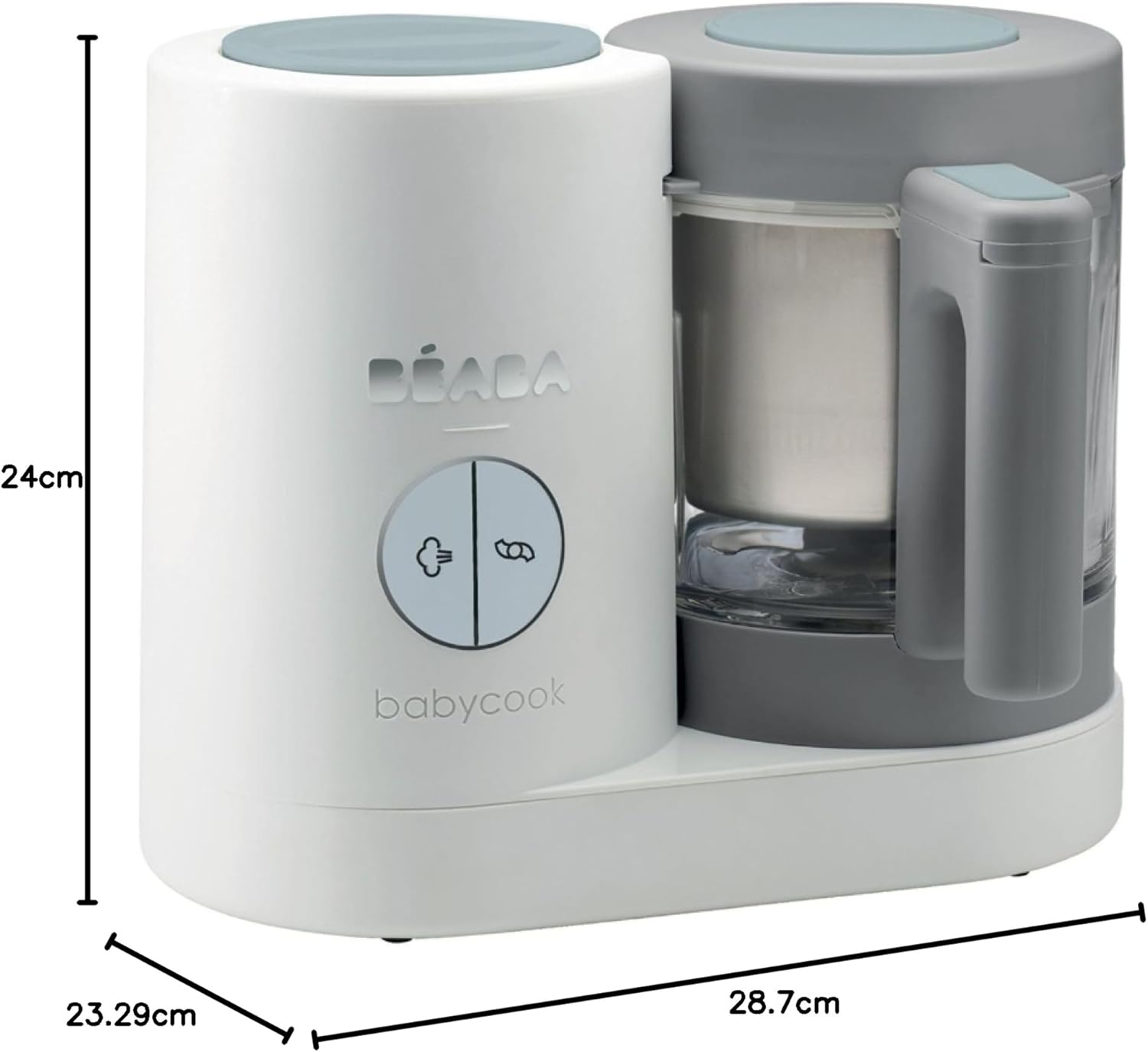 Imagen de producto BÉABA Babycook Neo, Robot de cocina infantil, tritura, cocina y cuece al vapor, Rápido en 15 minutos, Reci