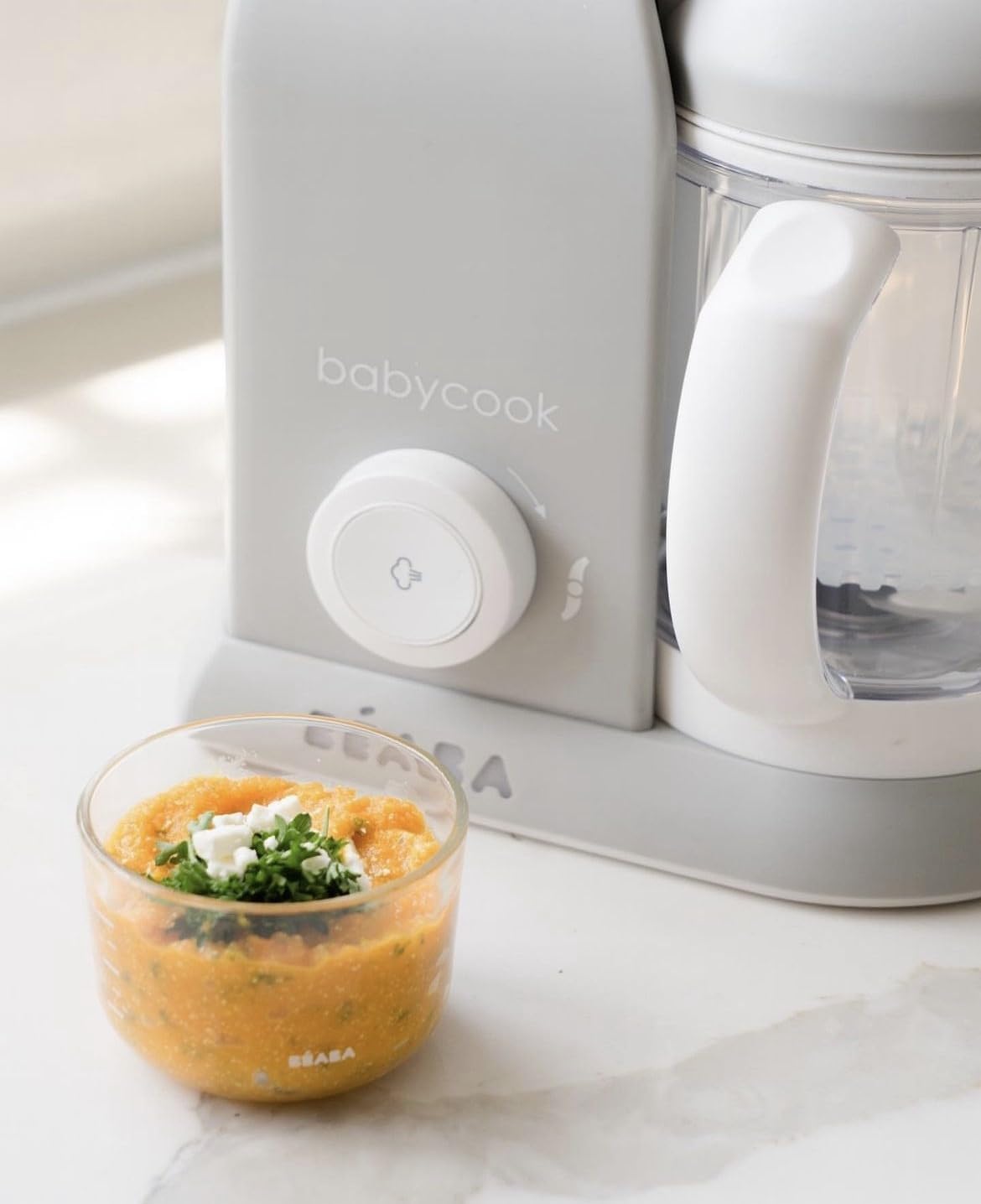 BÉABA Babycook Solo, Robot de cocina infantil 4 en 1, Tritura, cocina y cuece al vapor, Cocción rápida, Comida casera y delic