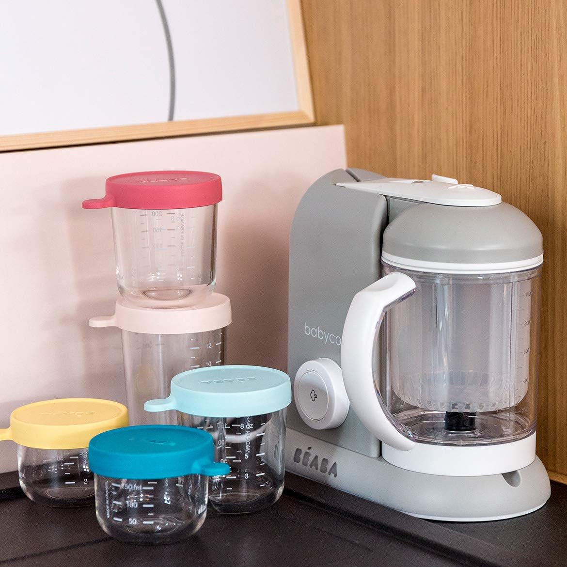 BÉABA Babycook Solo, Robot de cocina infantil 4 en 1, Tritura, cocina y cuece al vapor, Cocción rápida, Comida casera y delic