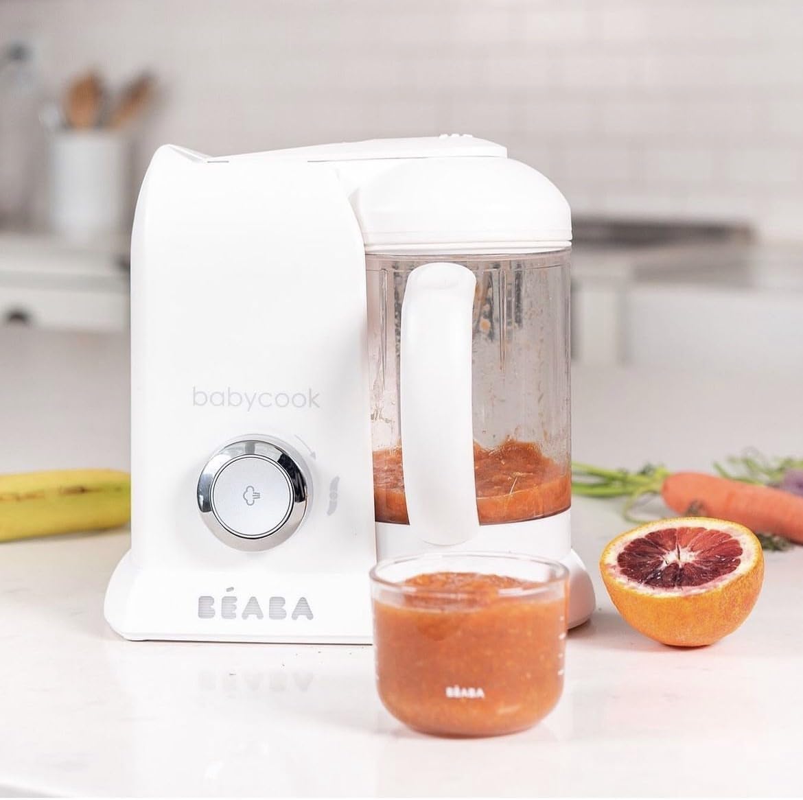 BÉABA Babycook Solo, Robot de cocina infantil 4 en 1, Tritura, Cocina y cuece al Vapor, Cocción rápida, Comida casera y Delic