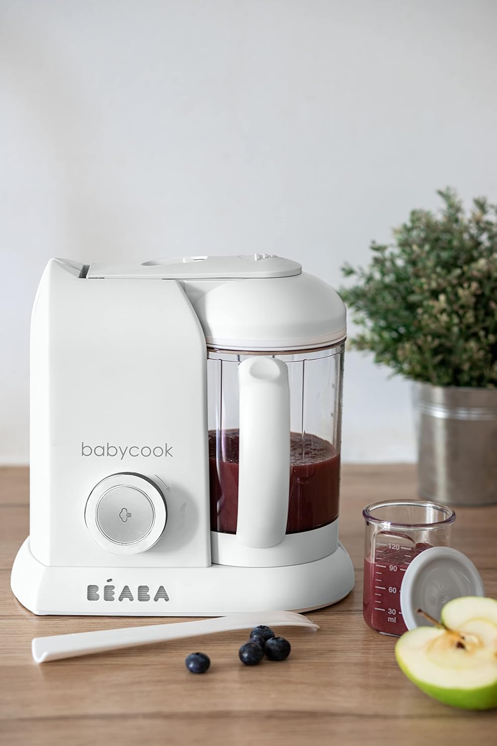 BÉABA Babycook Solo, Robot de cocina infantil 4 en 1, Tritura, Cocina y cuece al Vapor, Cocción rápida, Comida casera y Delic