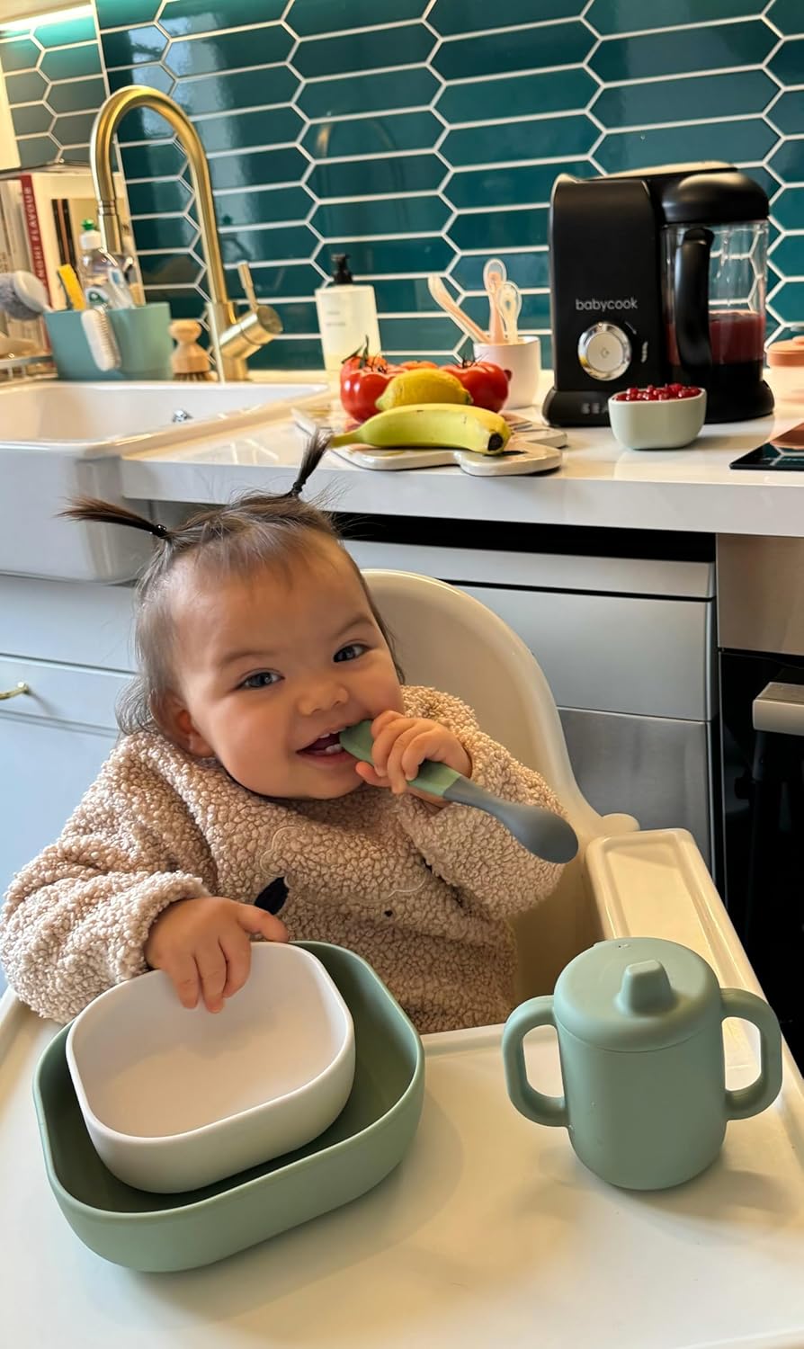 Detalle de BÉABA Babycook Solo, Robot de cocina infantil 4 en 1, Tritura, cocina y cuece al vapor, Cocción rápida, Comida cas