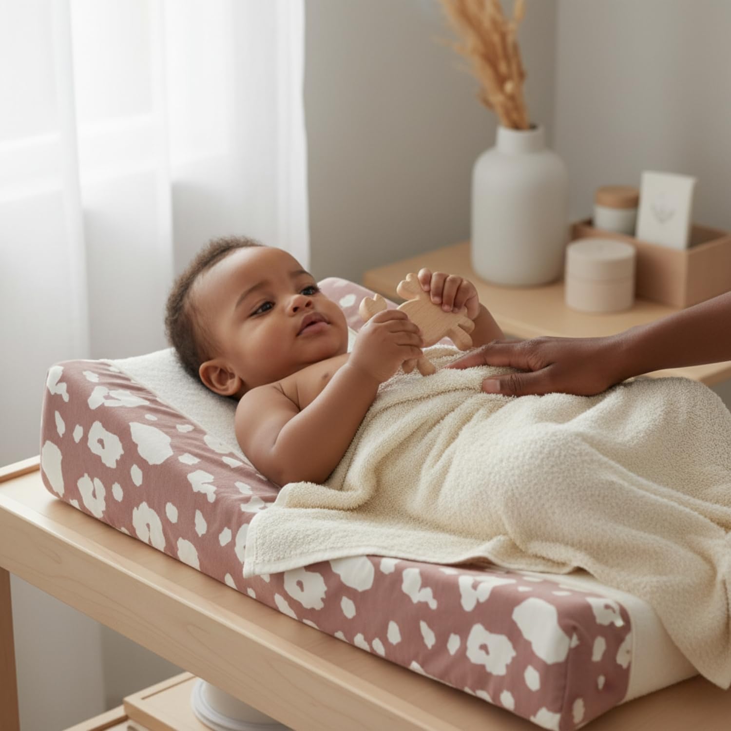 BÉABA, Funda para Cambiador Sofalange, 100% Algodón Nido de Abeja, Esponja Suave, Sábana Absorbente, Confort Óptimo, Tejidos