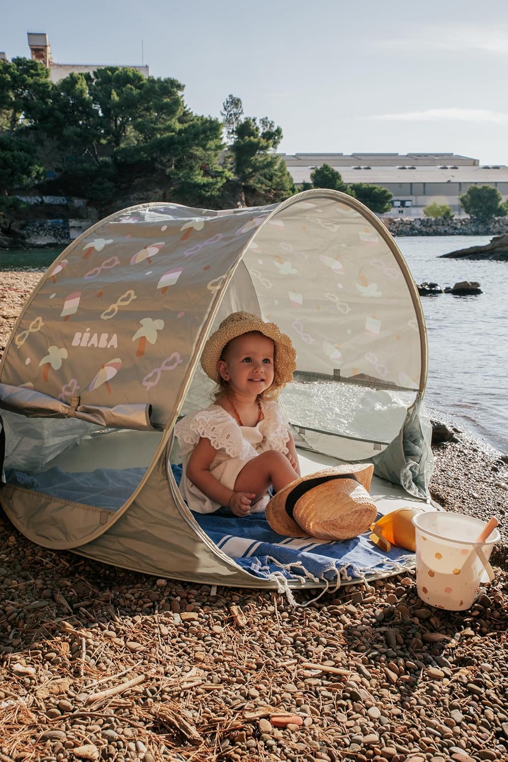 BÉABA, Tienda De Playa para Bebé, Tienda Anti UV Infantil, Protección Solar Máxima UPF50+, Filtrado UV, Ventilación 360°, Mos