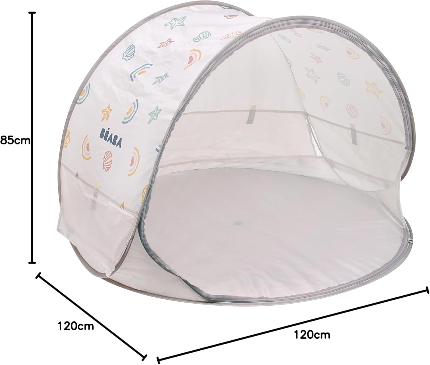 BÉABA, Tienda De Playa Para Bebé, Tienda Anti UV Infantil, Protección Solar Máxima UPF50+, Filtrado UV, Ventilación 360°, Mos