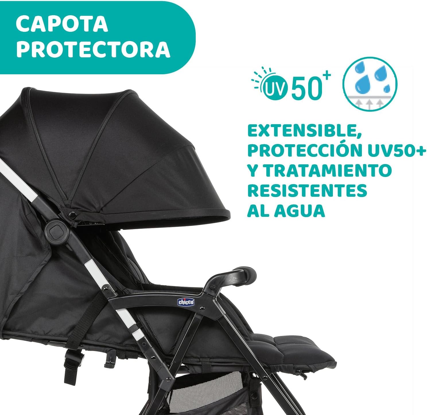 Chicco OHlalà Twin Silla de Paseo Gemelar desde 0 Meses hasta 15 kg para Gemelos y Hermanos, Cochecito Doble Reclinable y Ple