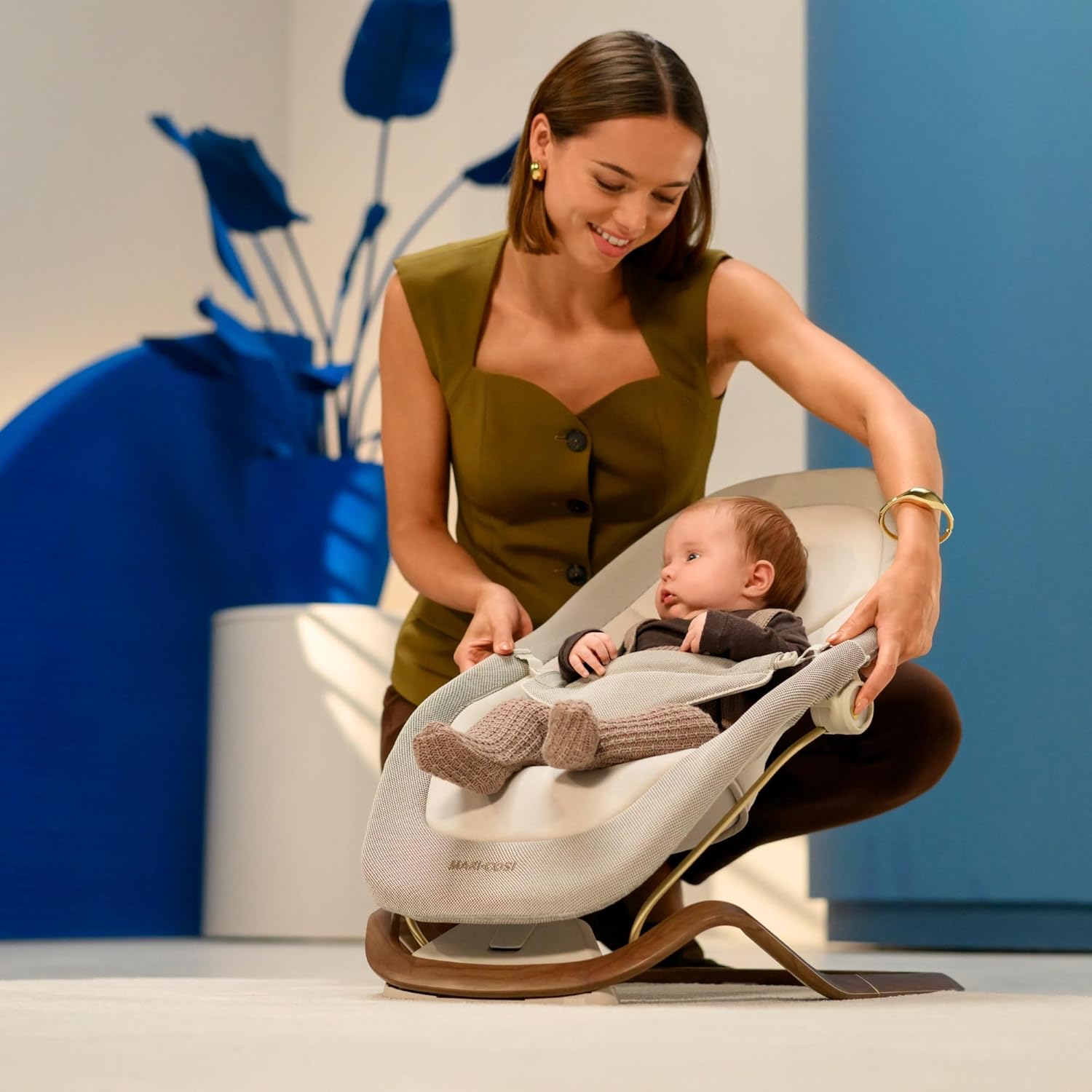 Maxi-Cosi Dove, Hamaca Bebé, 0-3 Años, 0-15 kg, Hamaca Bebé Ligera, Plegable, Portátil, Balanceo Natural, 3 Posiciones de Rec