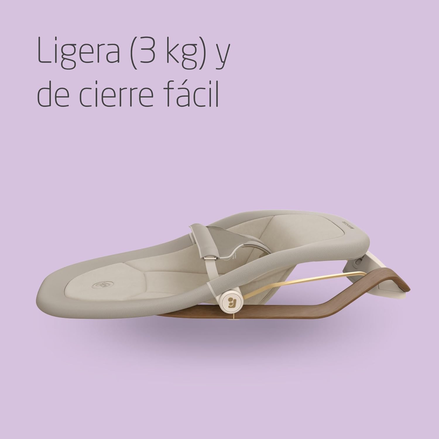 Maxi-Cosi Dove, Hamaca Bebé, 0-3 Años, 0-15 kg, Hamaca Bebé Ligera, Plegable, Portátil, Balanceo Natural,Tejidos Eco Care 100