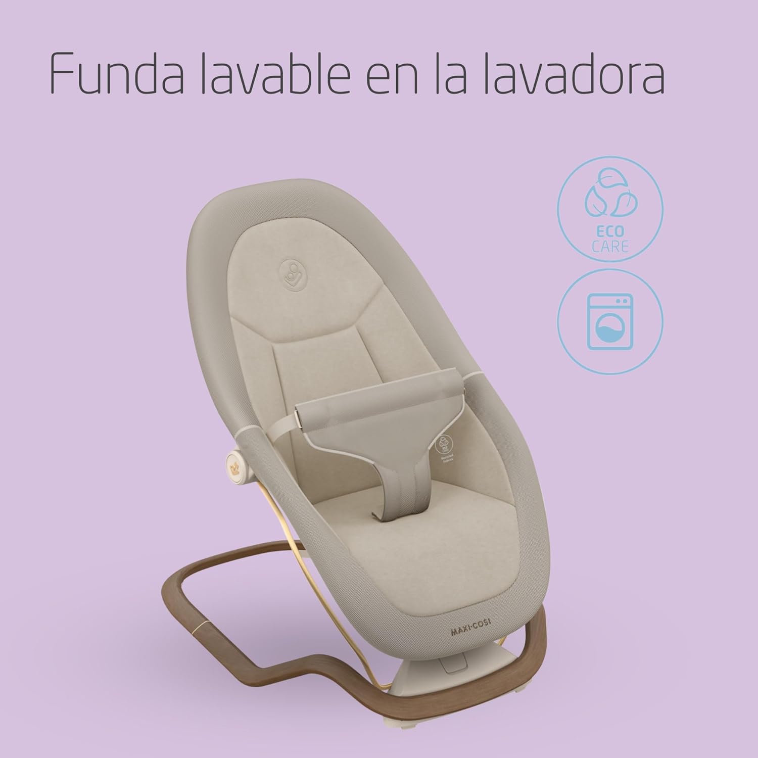 Maxi-Cosi Dove, Hamaca Bebé, 0-3 Años, 0-15 kg, Hamaca Bebé Ligera, Plegable, Portátil, Balanceo Natural,Tejidos Eco Care 100