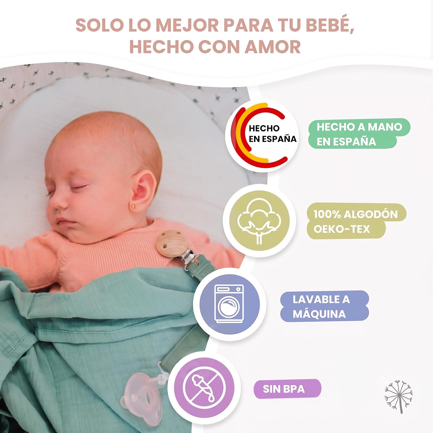 MIMUSELINA Pack Regalo Recien Nacido Niña o Niño | Cestas Bebe para Hospital o Baby Shower | Canastilla Bebe Recien Nacido Di