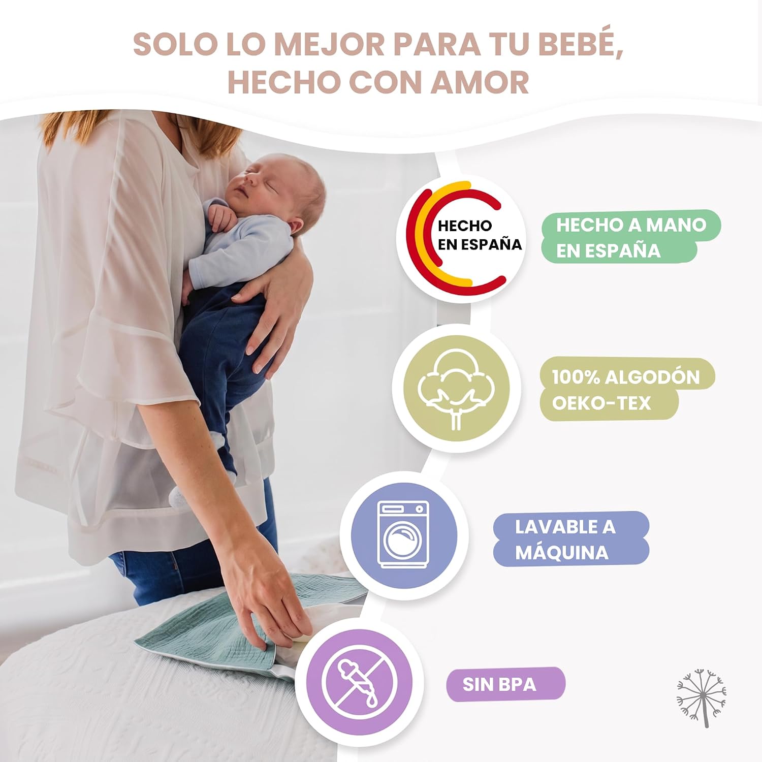 MIMUSELINA Pack Regalo Recien Nacido Niña o Niño | Cestas Bebe para Hospital o Baby Shower | Canastilla Bebe Recien Nacido Di