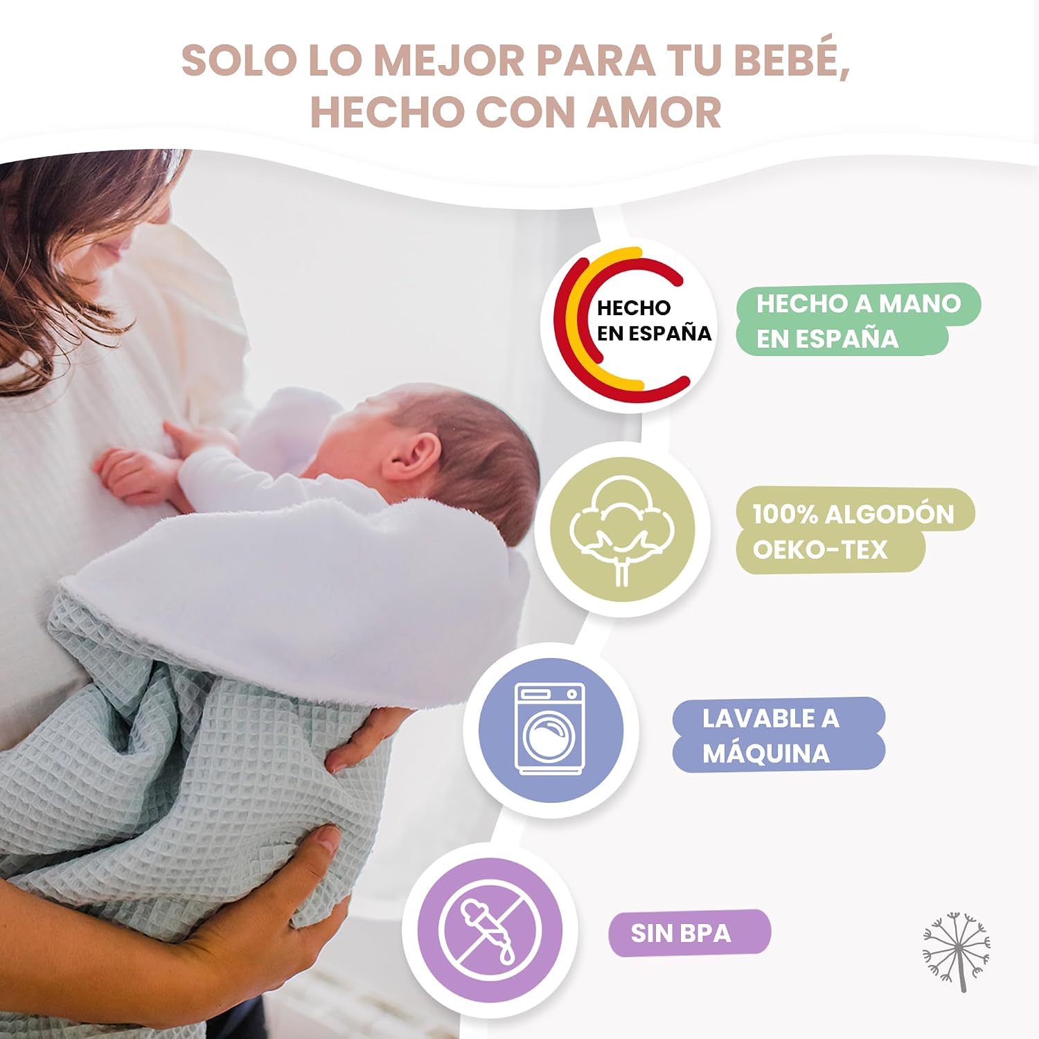 MIMUSELINA Pack Regalo Recien Nacido Niña o Niño | Cestas Bebe para Hospital o Baby Shower | Canastilla Bebe Recien Nacido Di