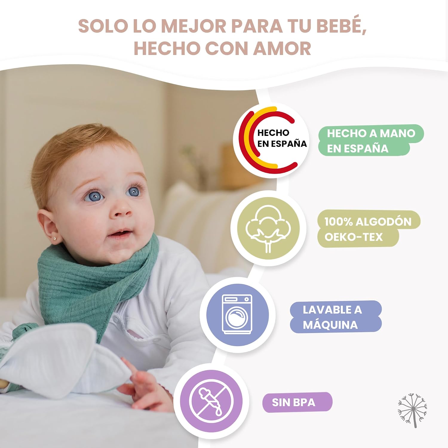 MIMUSELINA Pack Regalo Recien Nacido Niña o Niño | Cestas Bebe para Hospital o Baby Shower | Canastilla Bebe Recien Nacido Di