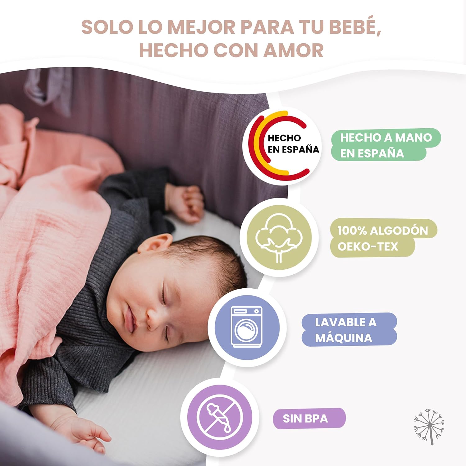 MIMUSELINA Pack Regalo Recien Nacido Niña o Niño | Cestas Bebe para Hospital o Baby Shower | Canastilla Bebe Recien Nacido Di