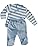 MINUTUS Conjunto Bebé Rayas Jersey y Polaina, Primera Puesta, Ropa Recién Nacido, 100% Algodón, 2 Piezas - detalle del produc