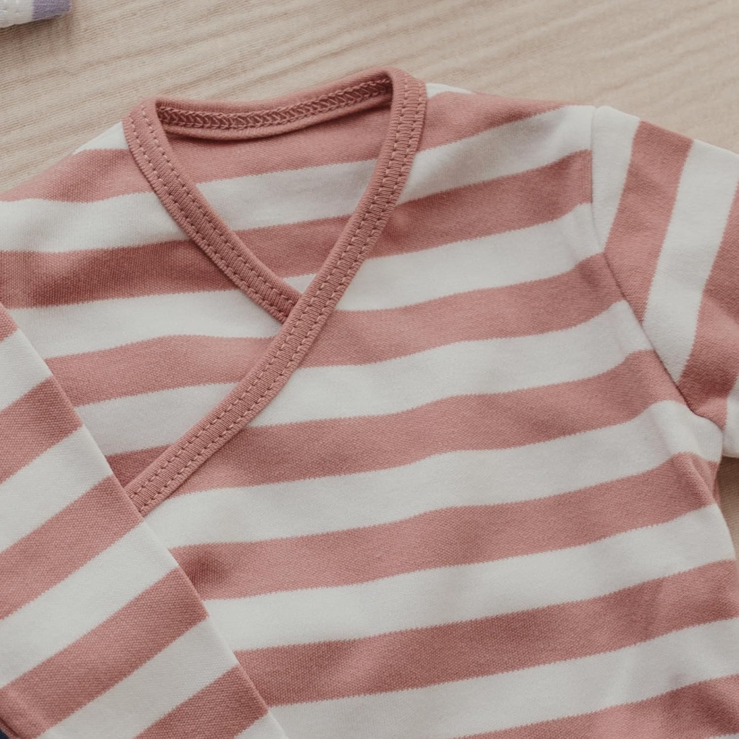 MINUTUS Conjunto Bebé Rayas Jersey y Polaina, Primera Puesta, Ropa Recién Nacido, 100% Algodón, 2 Piezas - característica 4
