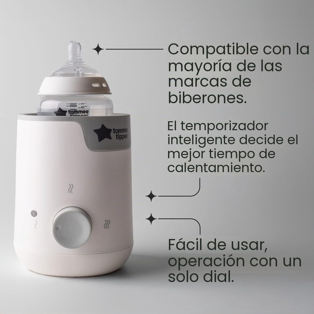 Tommee Tippee 3-in-1 Advanced Electric Bottle and Food Pouch Warmer, Warms Feeds Fast, White - imagen 5