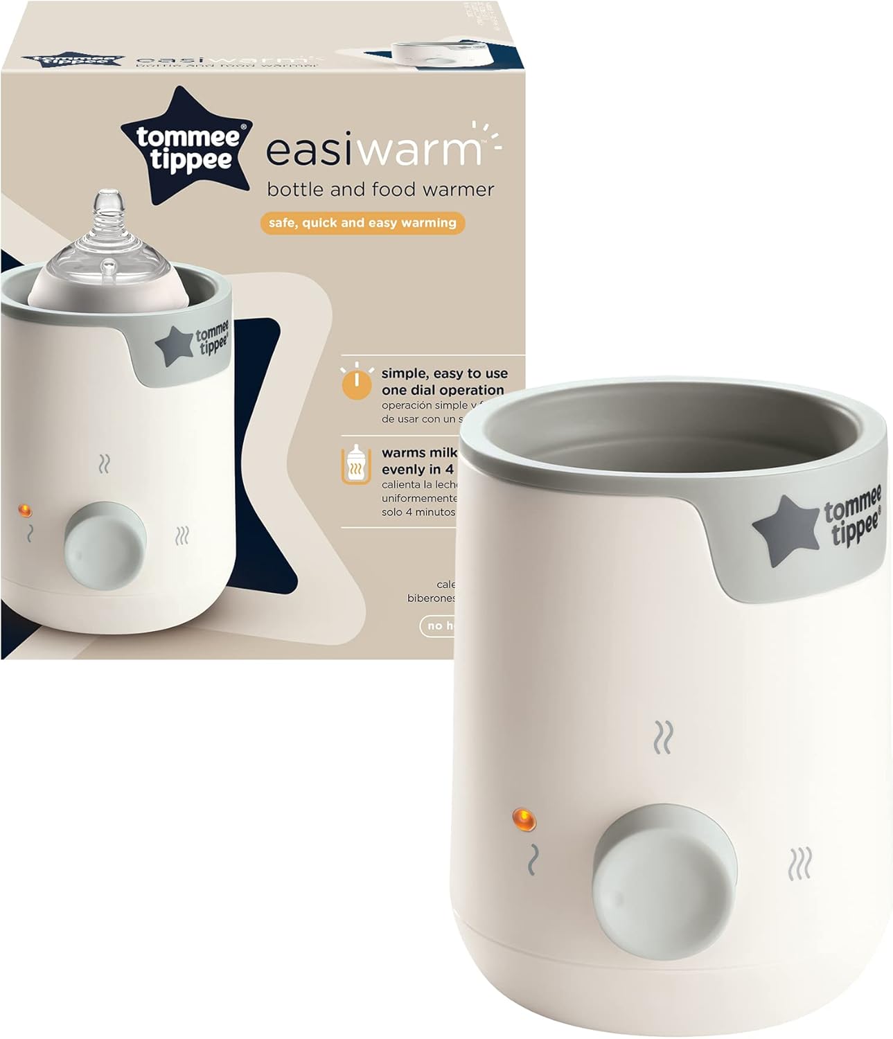 Tommee Tippee calentador eléctrico de biberones y comida, calienta la comida en minutos, temporizador automático, funciona co