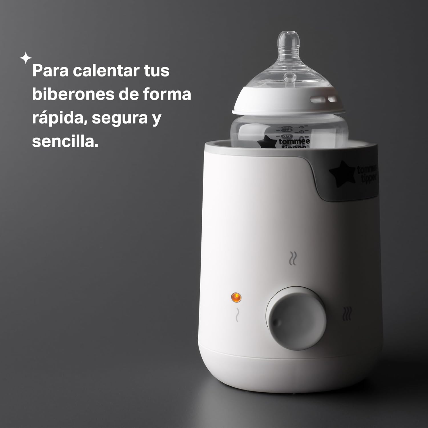 Tommee Tippee calentador eléctrico de biberones y comida, calienta la comida en minutos, temporizador automático, funciona co