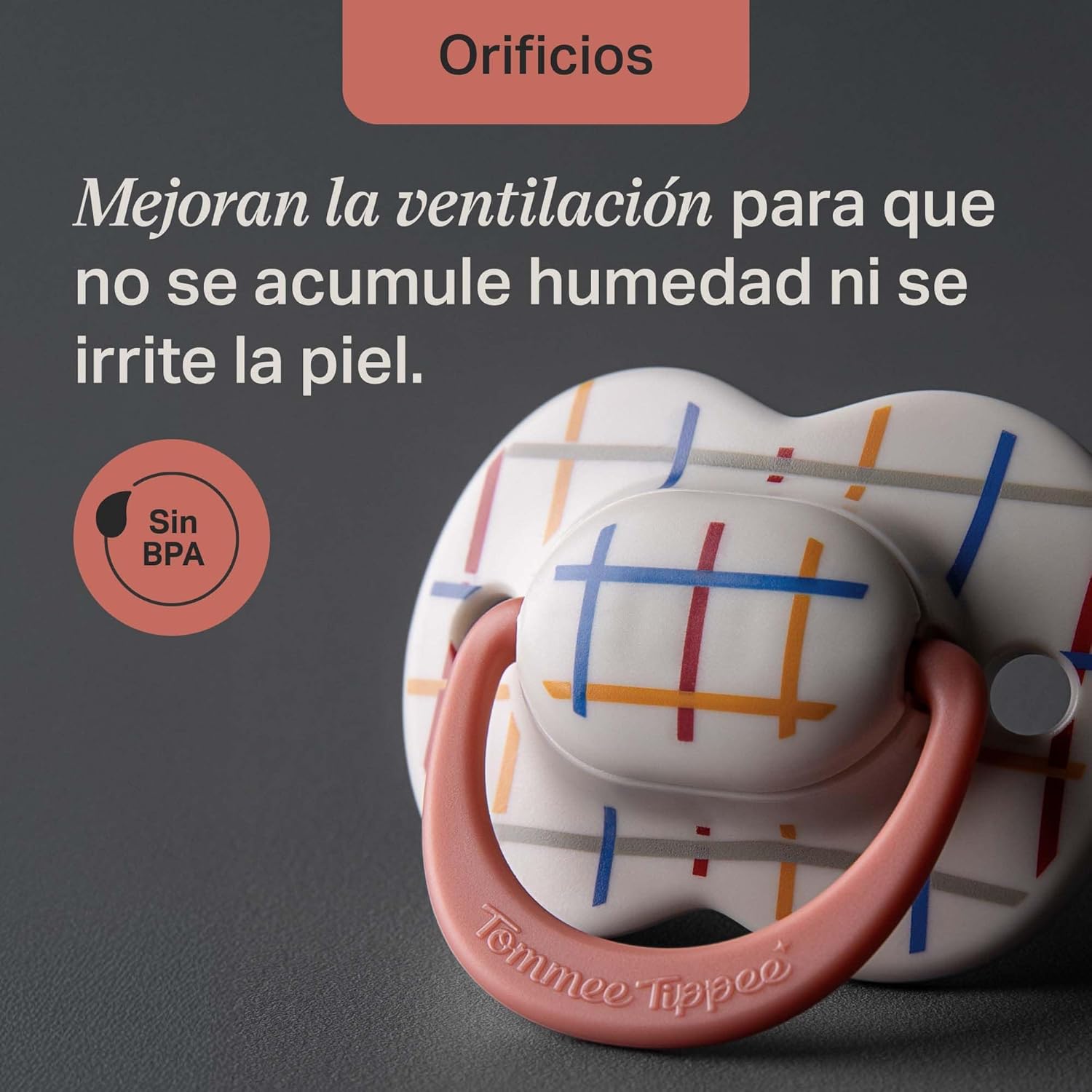 Tommee Tippee Chupete Ultimate Fit, 18-36 meses, Pack de 4, Tetina ortodóntica para bebés, Tetina simétrica, Silicona 100% si