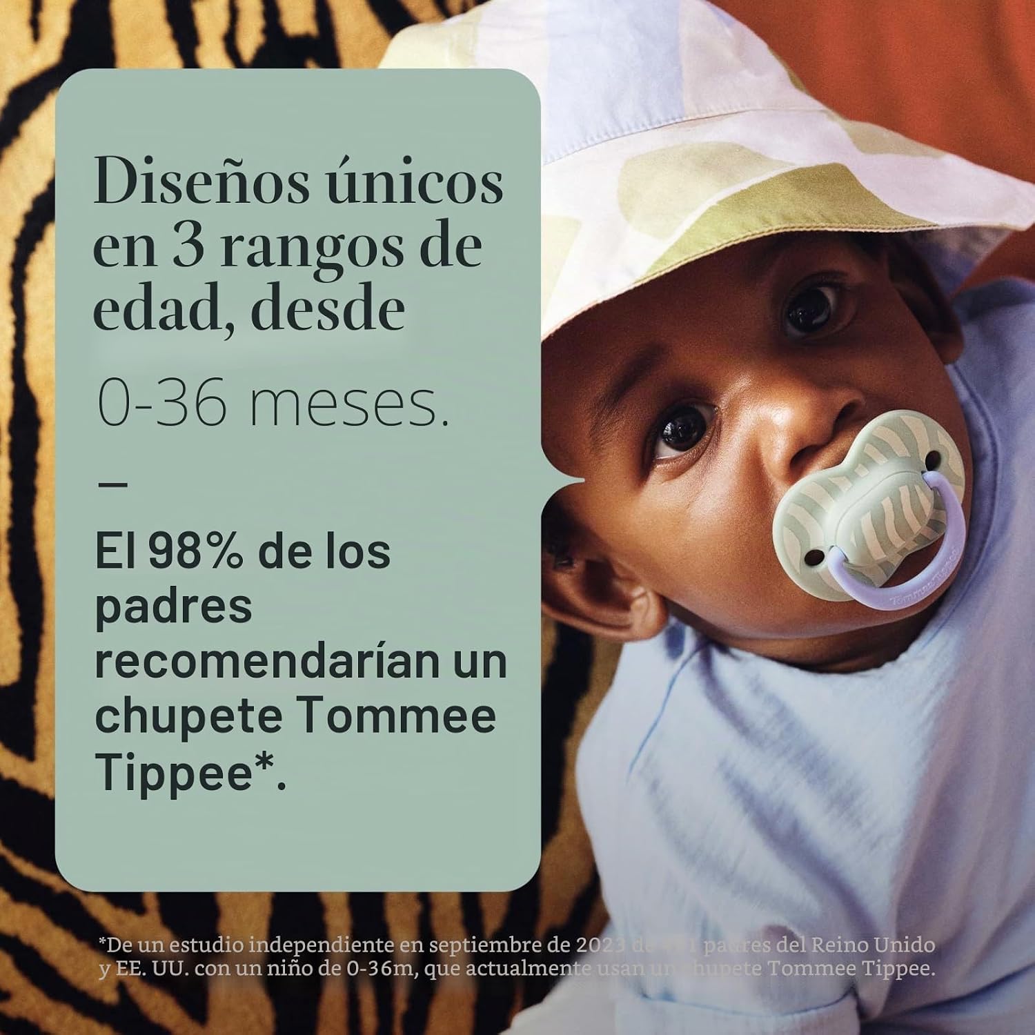 Tommee Tippee Chupete Ultimate Fit, 6-18 meses, Pack de 4, Tetina ortodóntica para bebés, Tetina simétrica, Silicona 100% sin