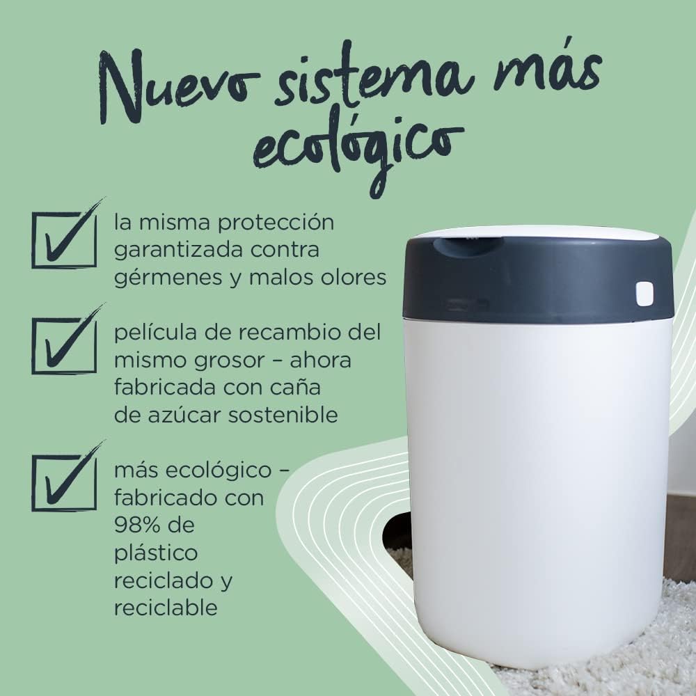 Imagen de producto Tommee Tippee - Contenedor para Pañales Avanzado Twist and Click, Nuevo Sistema Ecológico, Incluye 12 Reca